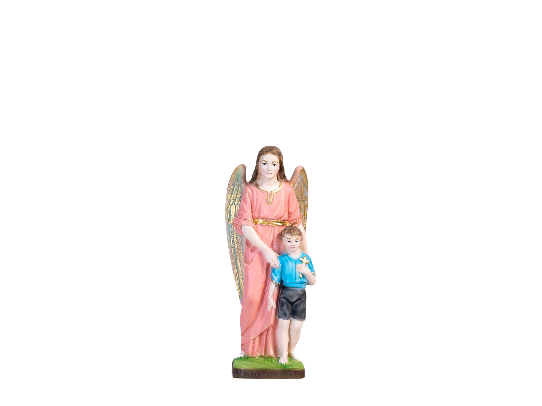 The Faith Gift Shop Guardian Angels statue - Hand Painted in Italy - Our Tuscany Collection - Estatua del Angel de La Guarda