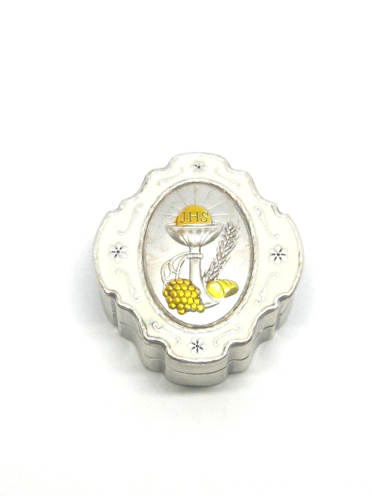 2" Communion Chalice Epoxied Metal Rosary Box