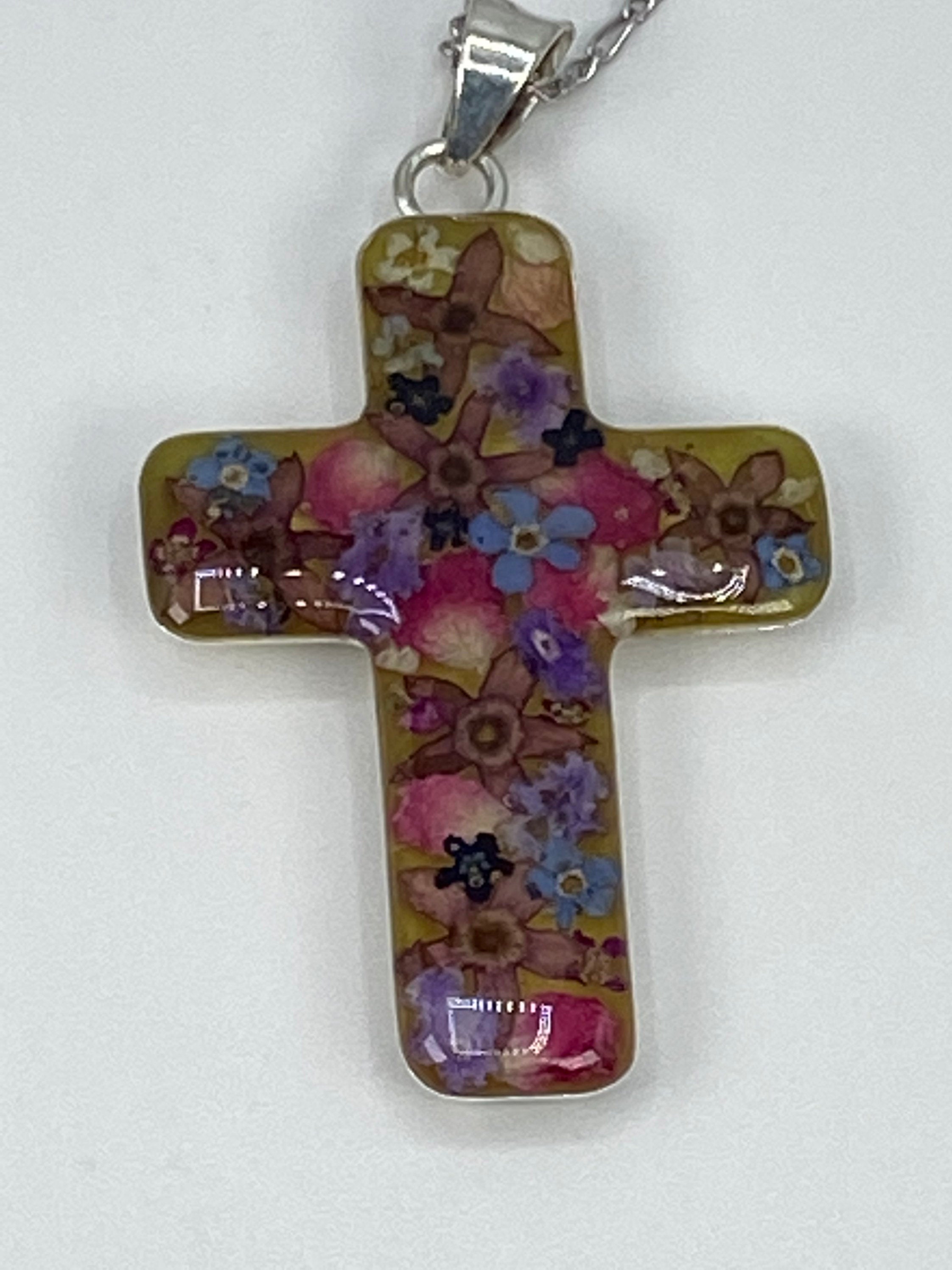 Cross with Flowers - Guadalupe Collection