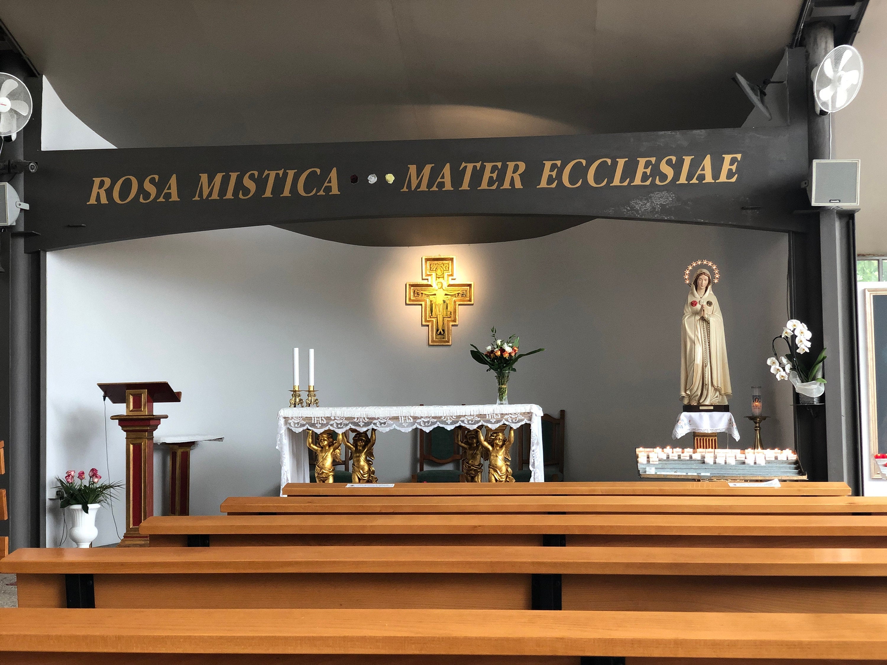 The Faith Gift Shop Mystic Rose Virgin Mary Hand Painted in Italy - Our Tuscany Collection - Virgen Maria Rosa Mistica