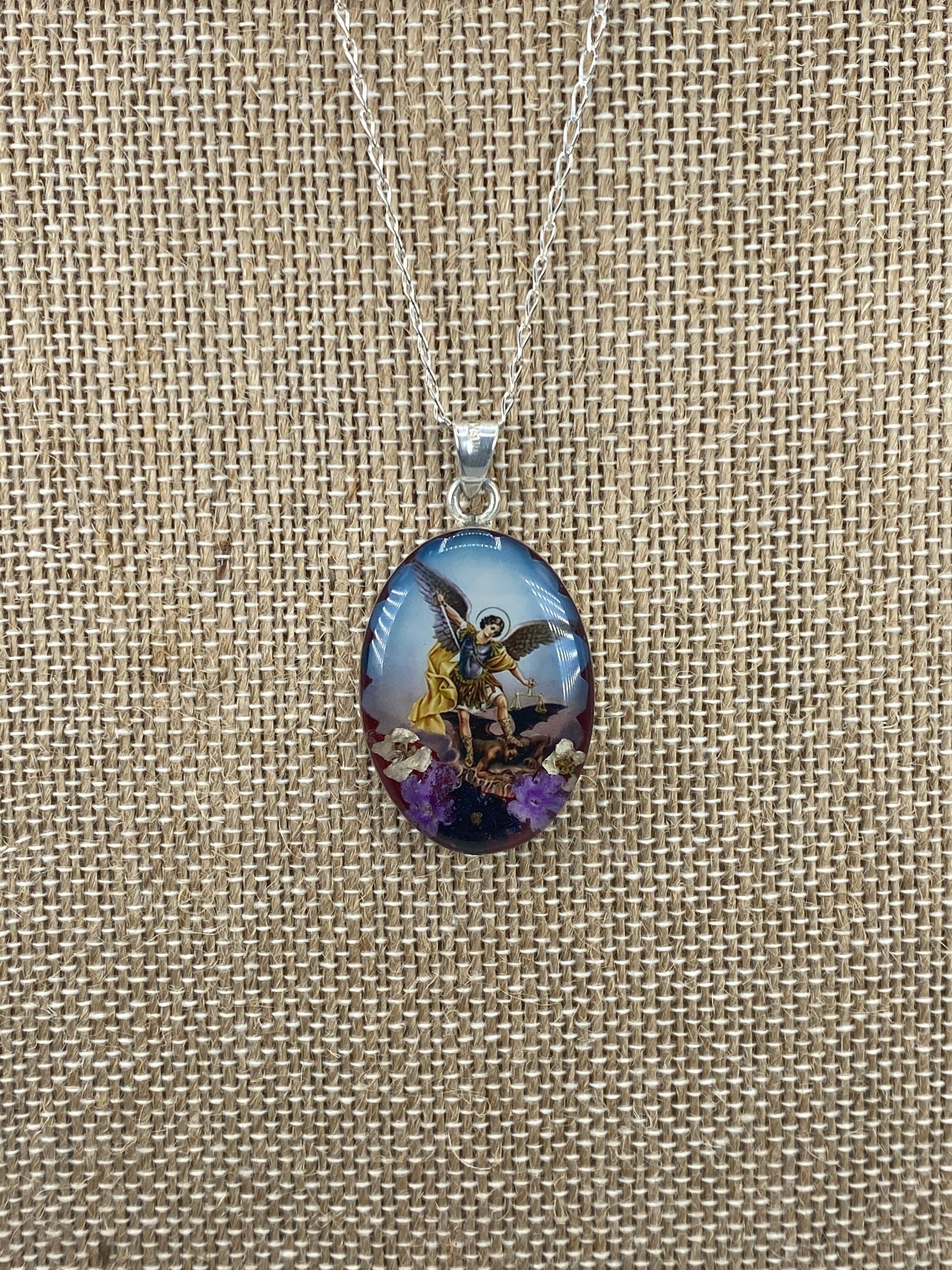 Saint Michael Archangel / San Miguel Archangel Oval - Guadalupe Collection