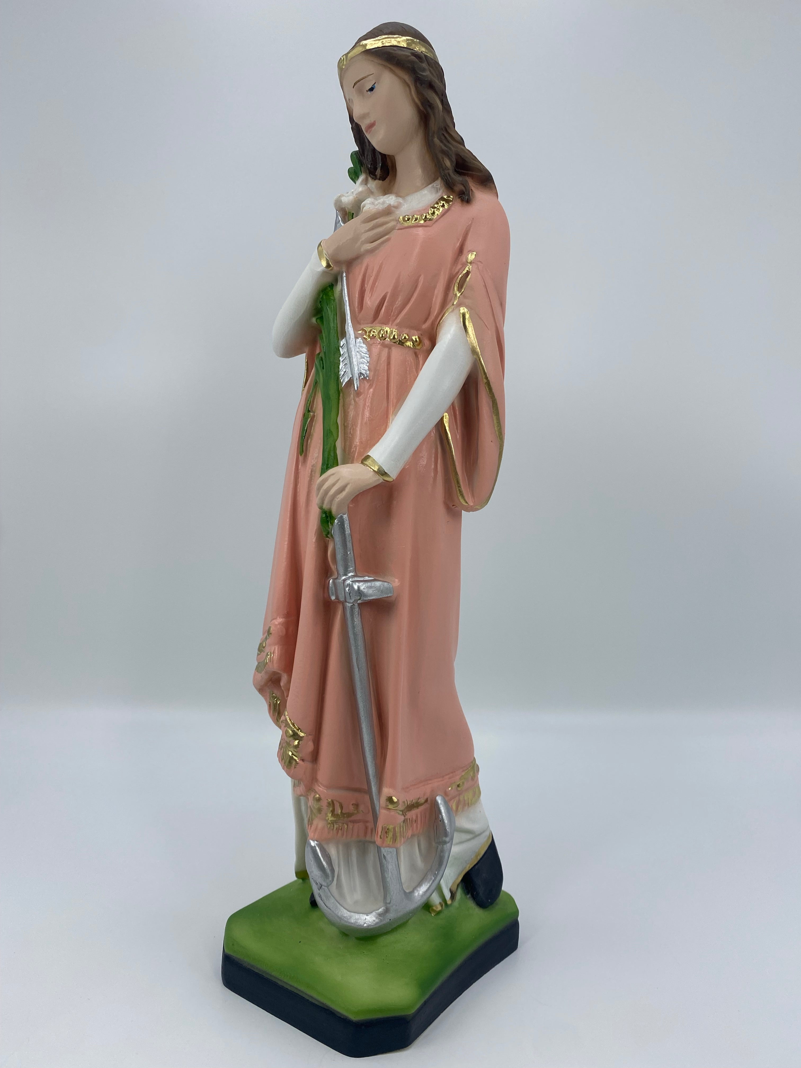 The Faith Gift Shop Saint Philomena statue - Hand Painted in Italy - Our Tuscany Collection -Estatua de San Filomena