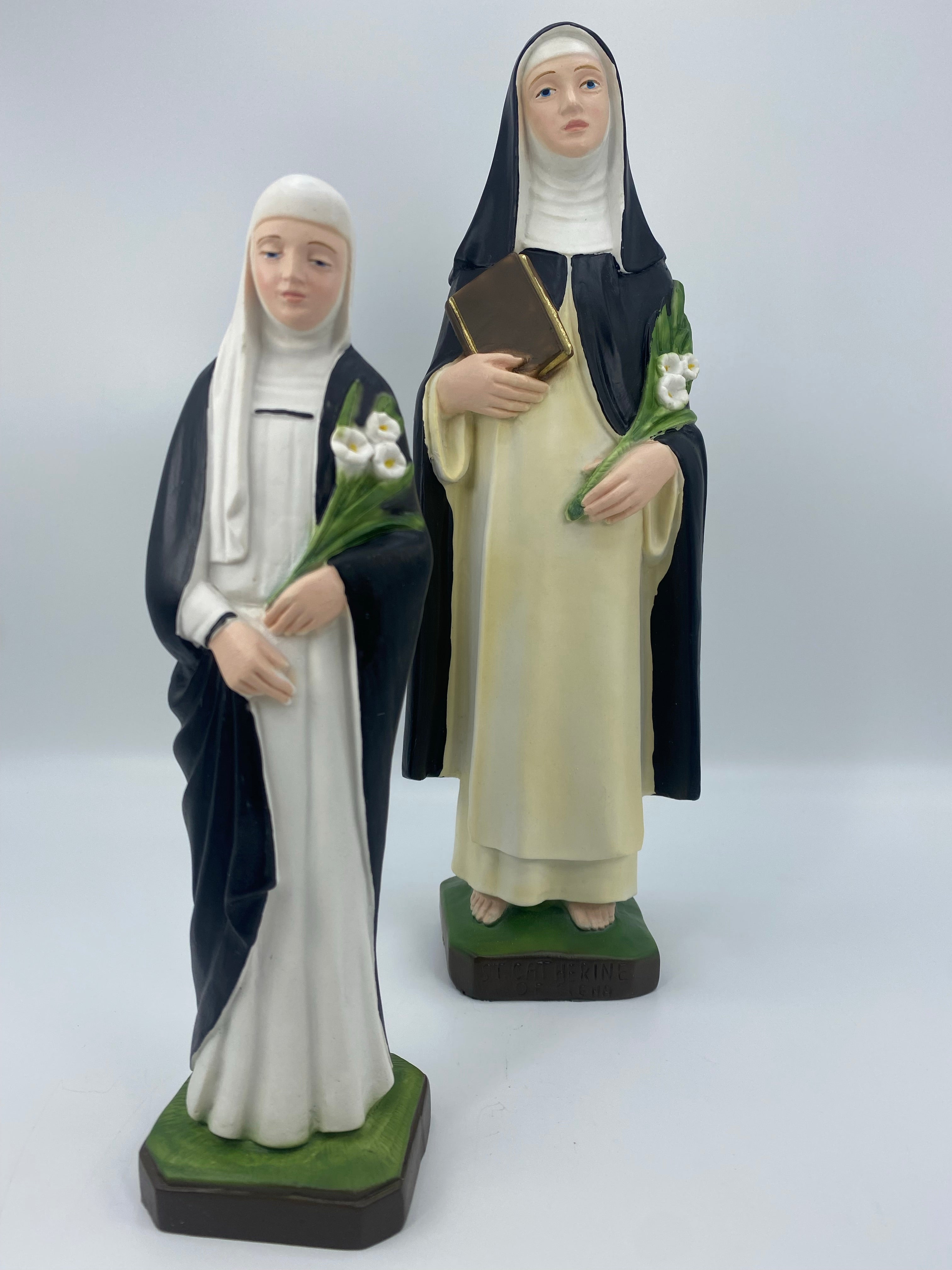 The Faith Gift Shop Saint Catherine of Siena statue - Hand Painted in Italy - Our Tuscany Collection - Estatua de Santa Catarina de Siena