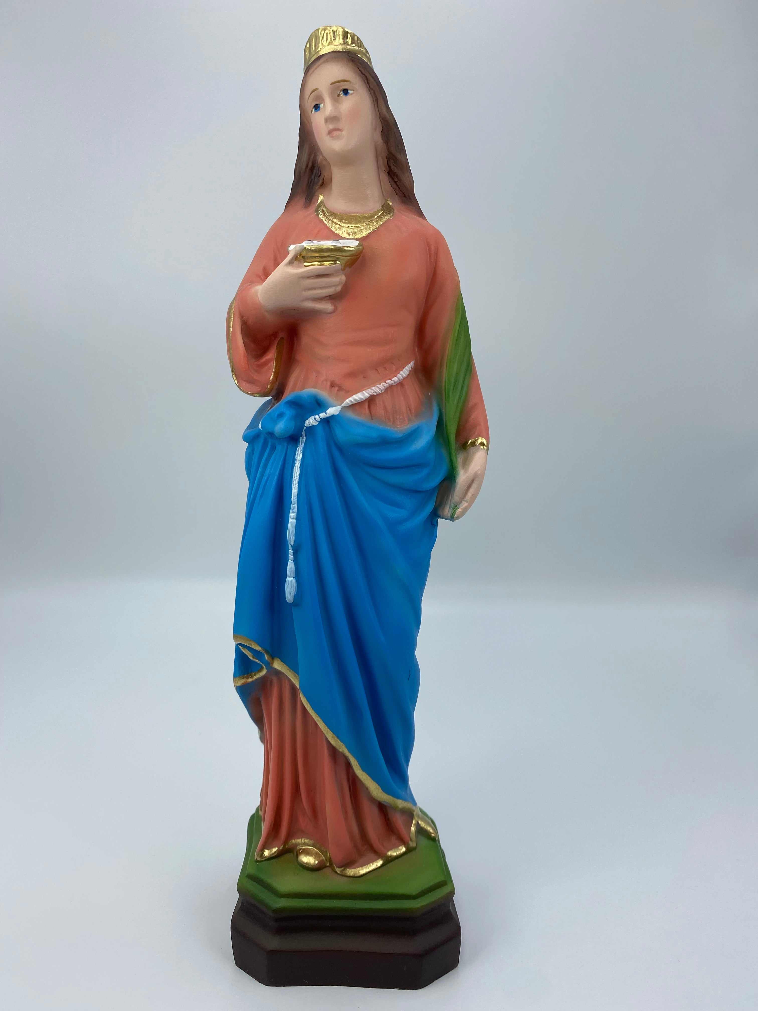 The Faith Gift Shop Saint Lucia statue - Hand Painted in Italy - Our Tuscany Collection - Estatua de Santa Lucia