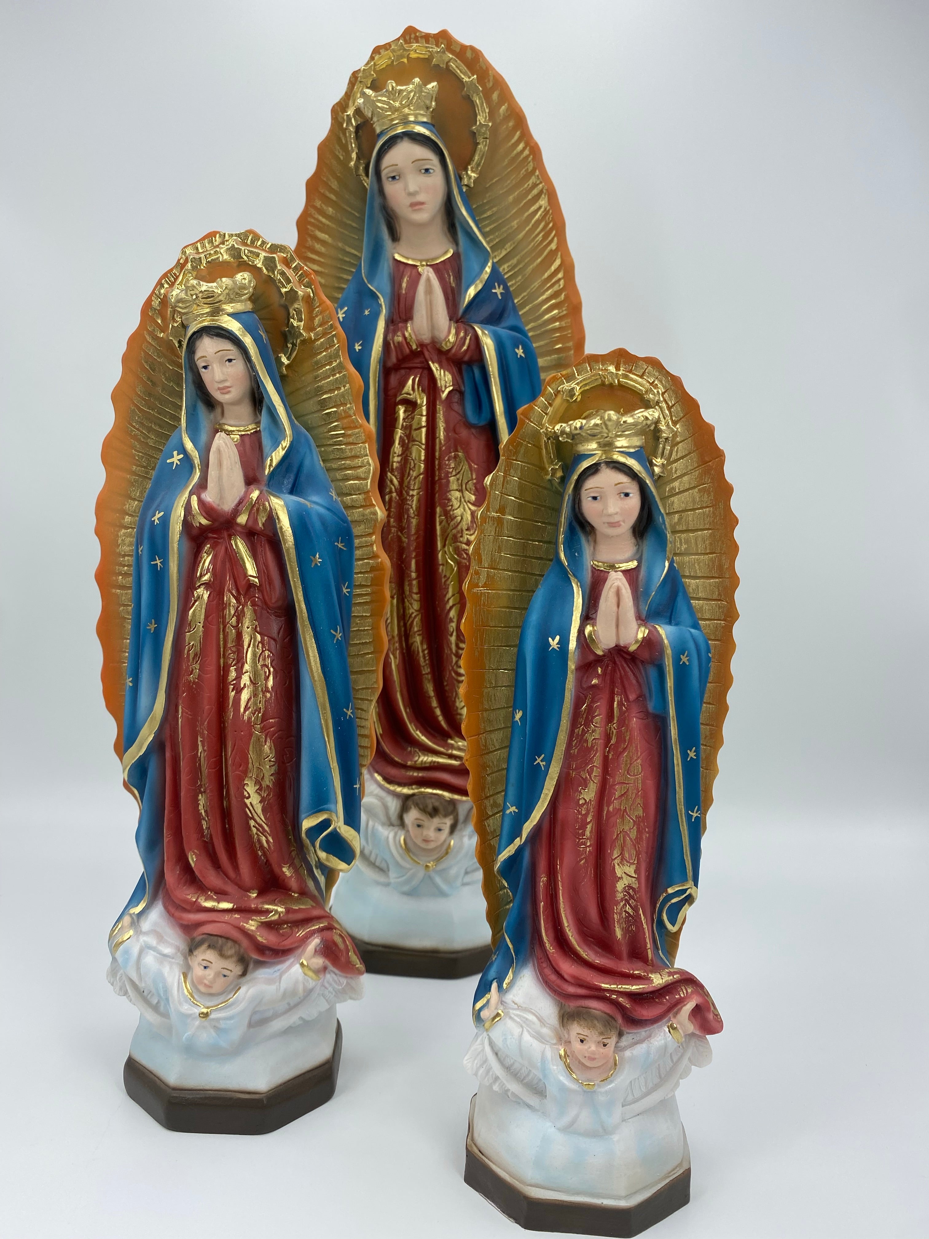 The Faith Gift Shop Our Lady of Guadalupe statue- Hand Painted in Italy - Our Tuscany Collection - Estatua de La Virgen de Guadalupe