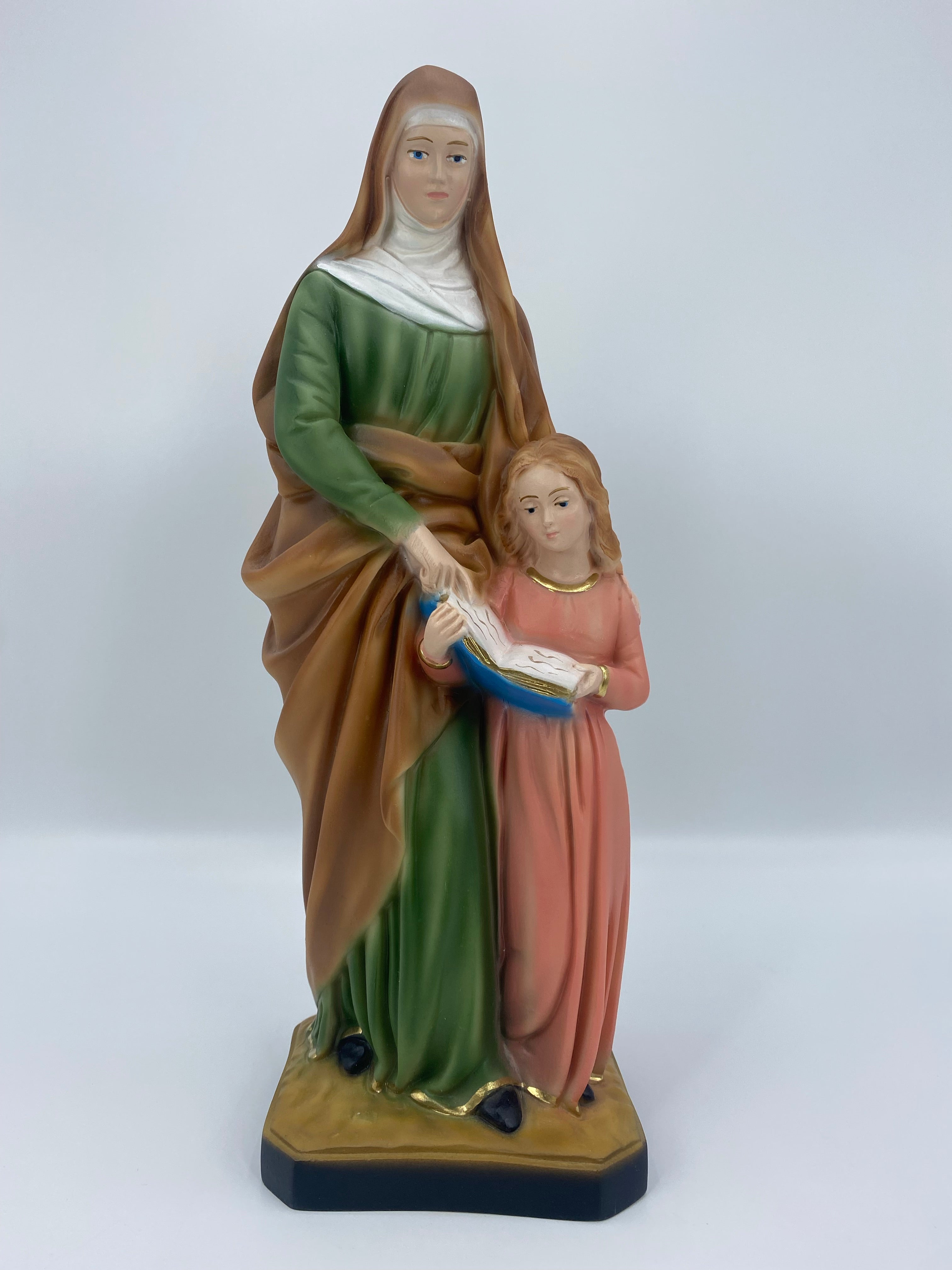 The Faith Gift Shop Saint Anne statue - Hand Painted in Italy - Our Tuscany Collection - Estatua de Santa Ana