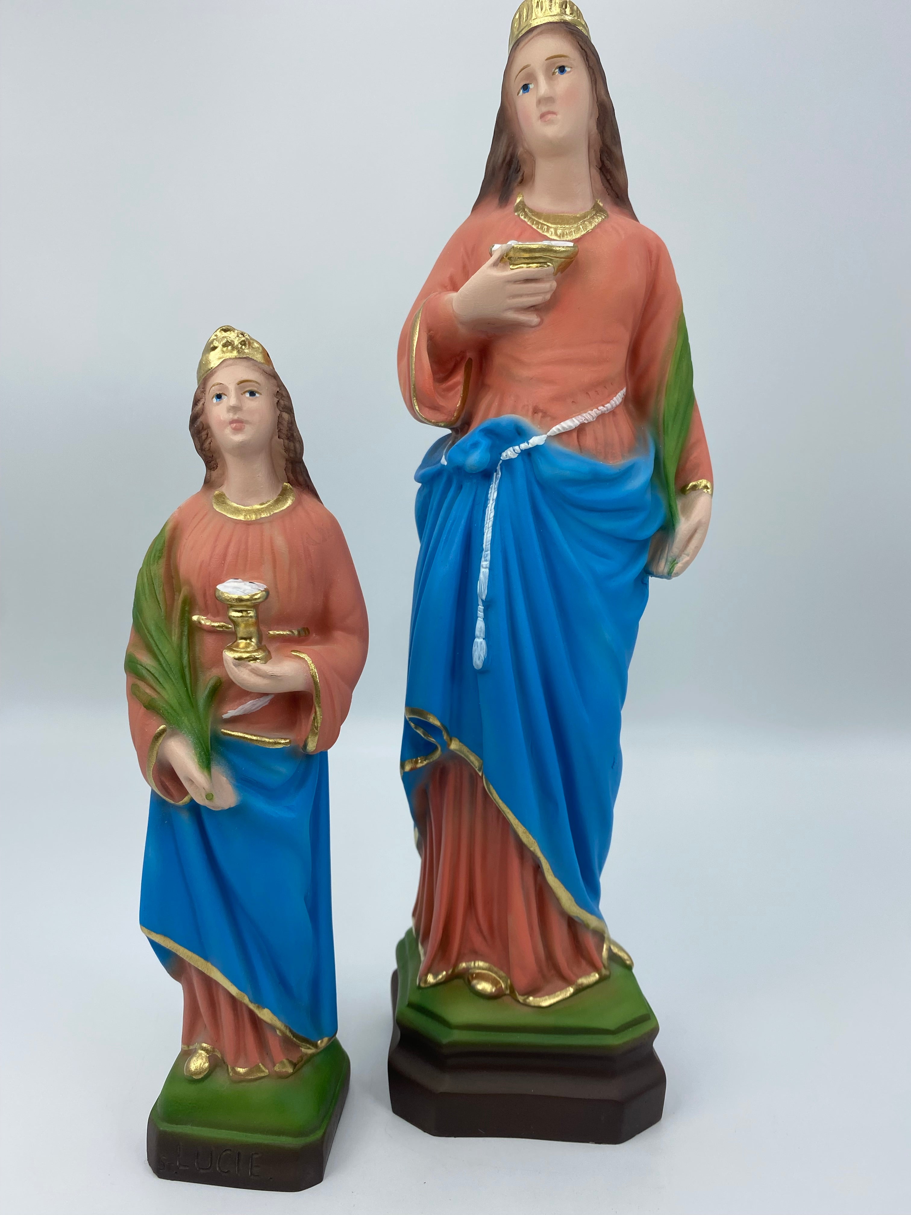 The Faith Gift Shop Saint Lucia statue - Hand Painted in Italy - Our Tuscany Collection - Estatua de Santa Lucia