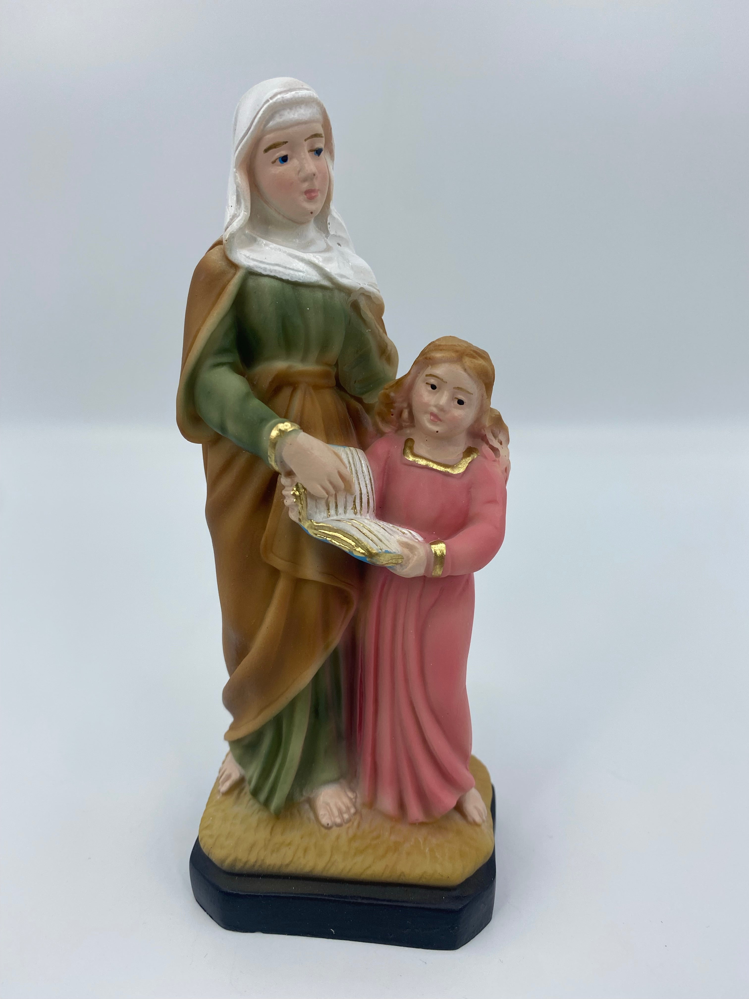The Faith Gift Shop Saint Anne statue - Hand Painted in Italy - Our Tuscany Collection - Estatua de Santa Ana