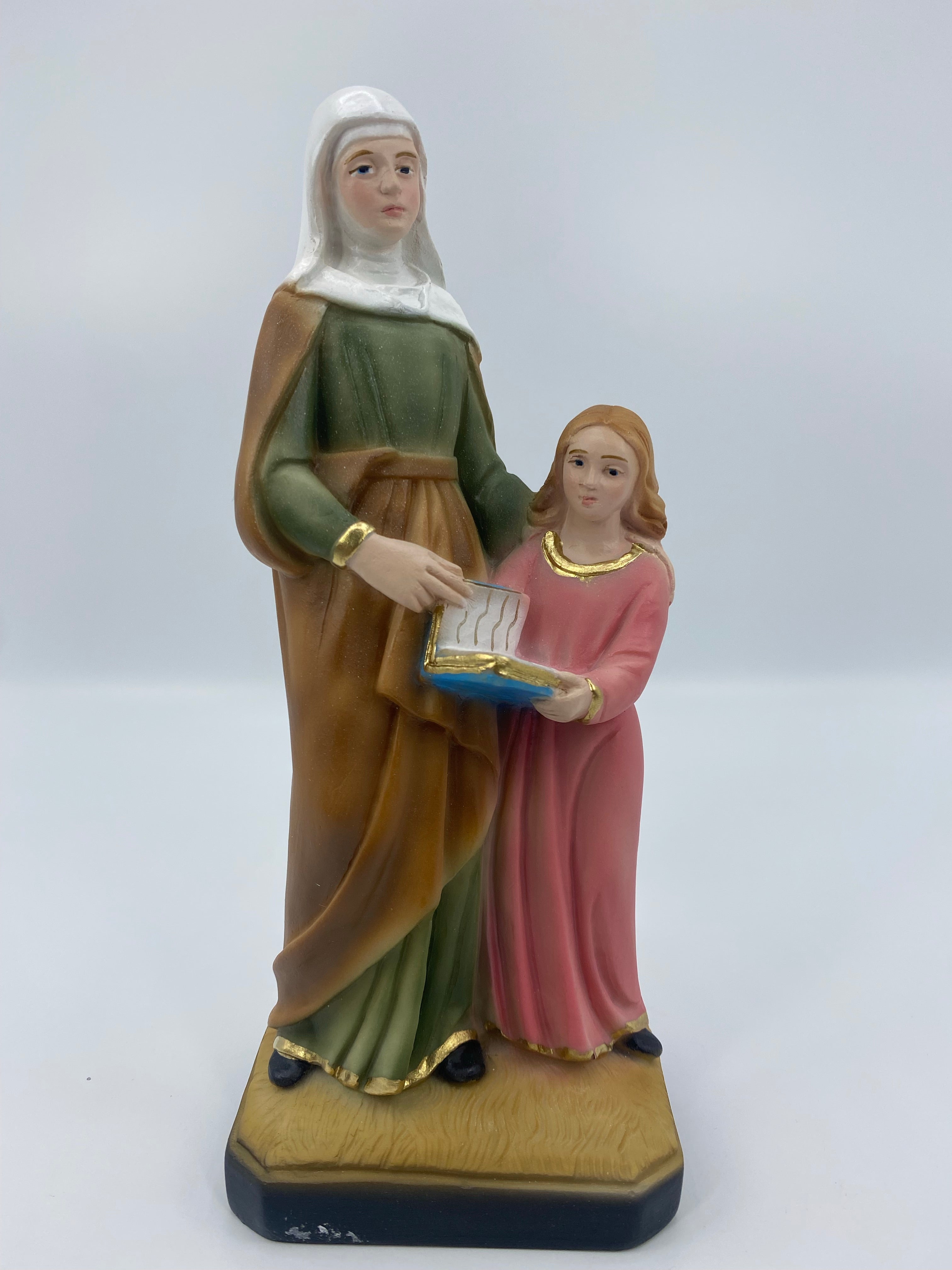 The Faith Gift Shop Saint Anne statue - Hand Painted in Italy - Our Tuscany Collection - Estatua de Santa Ana