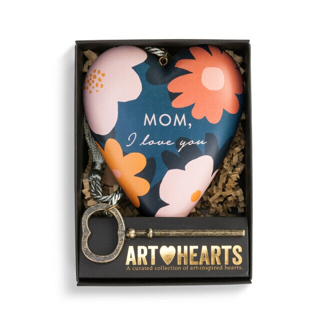 Mom I Love You Art Heart