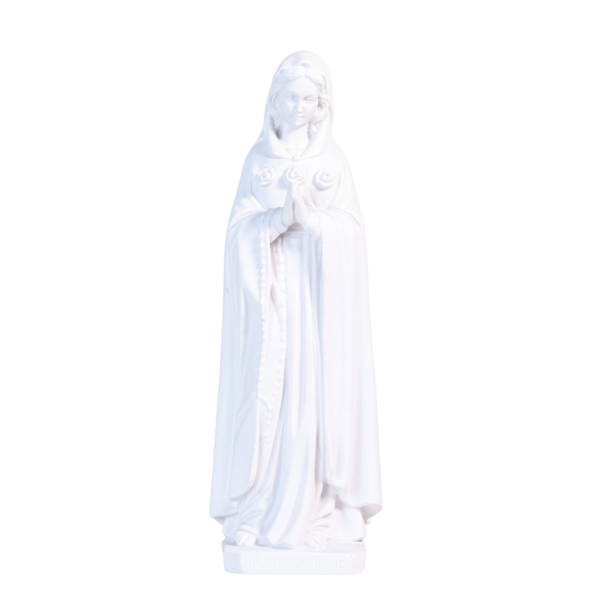 The Faith Gift Shop  Mystic Rose Virgin Mary all White Statue- Made in Italy - Our Tuscany Collection -   Maria Rosa Mistica Blanca