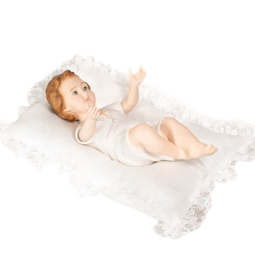 The Baby Jesus by The Faith Gift Shop Collection with Pillow -  Nino Jesus -Divino Bambino