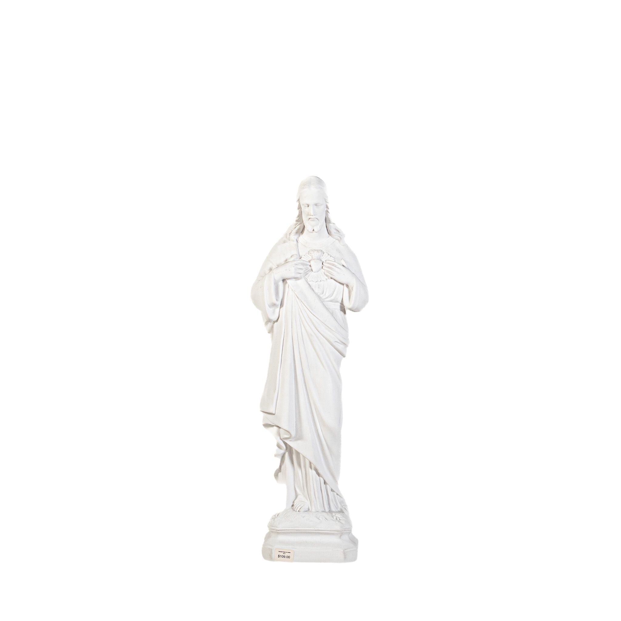 White Statues of The Sacred Heart of Jesus / Imagenes Blancas Sagrado Corazon de Jesus