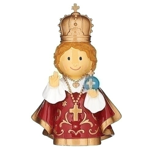 Roman 14343 Infant of Prague Figurine, 3.75-inch Height, Multicolor