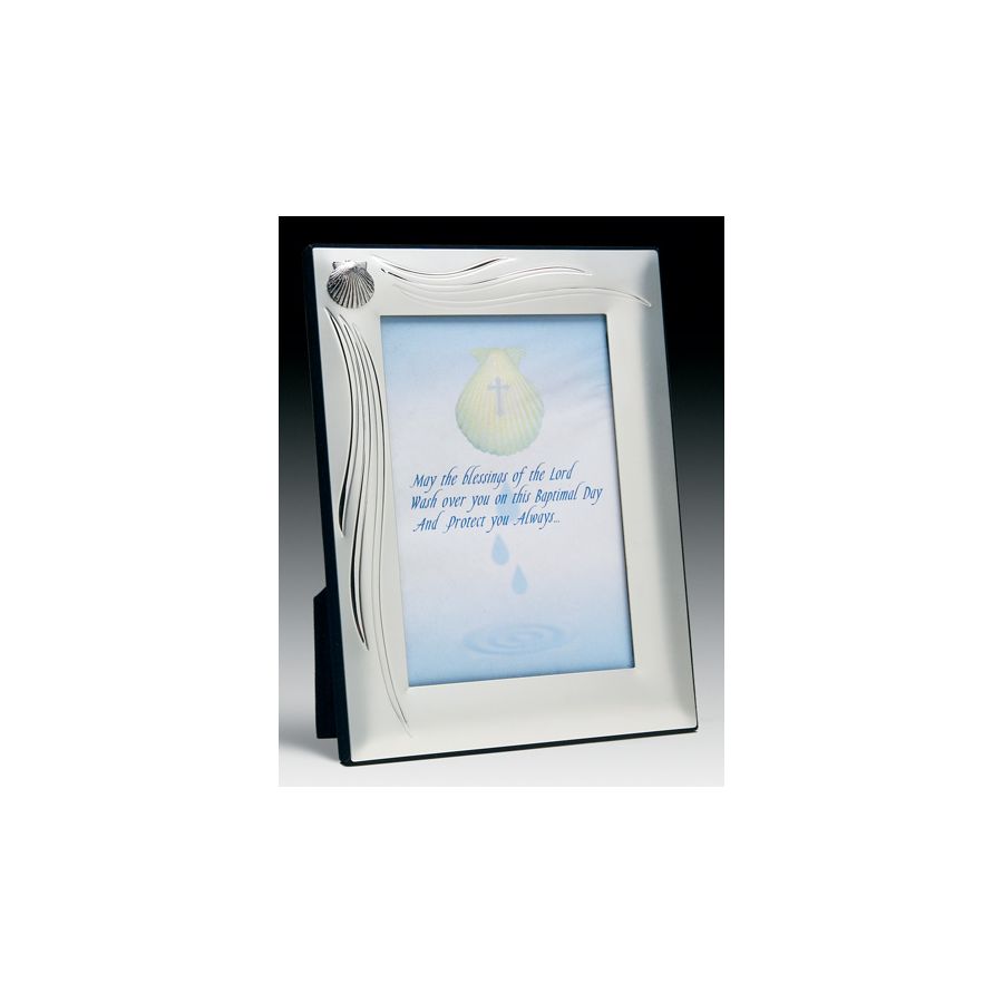 Frame Silver Baptismal - Shell