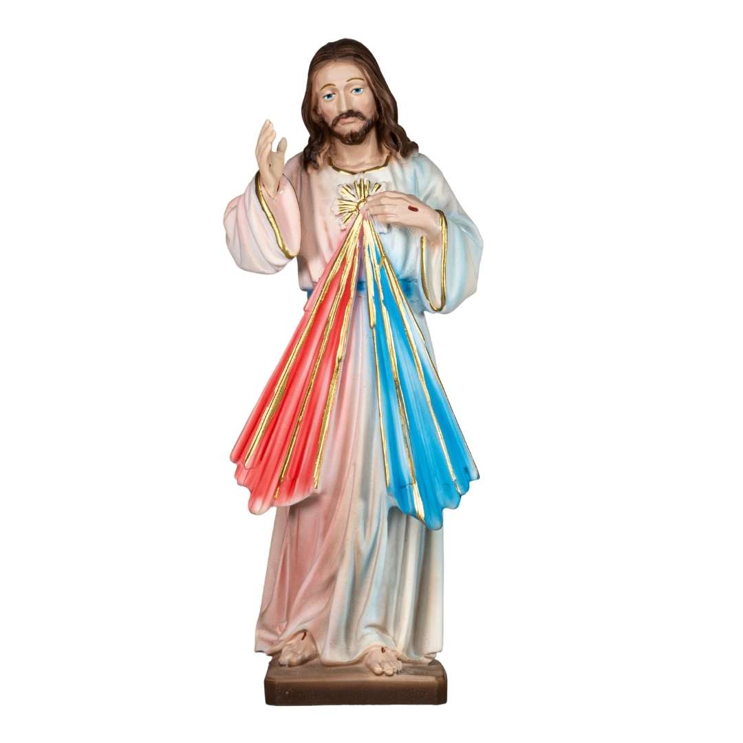 The Faith Gift Shop Divine Mercy statue- Hand Painted in Italy - Our Tuscany Collection- Imagen de la Divina Misericordia