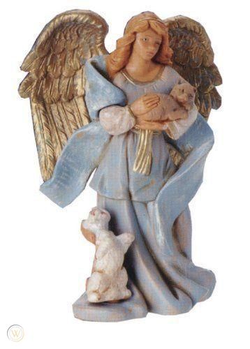 5" CELIA, ANGEL W/ANIMAL NATIVITY FIGURE