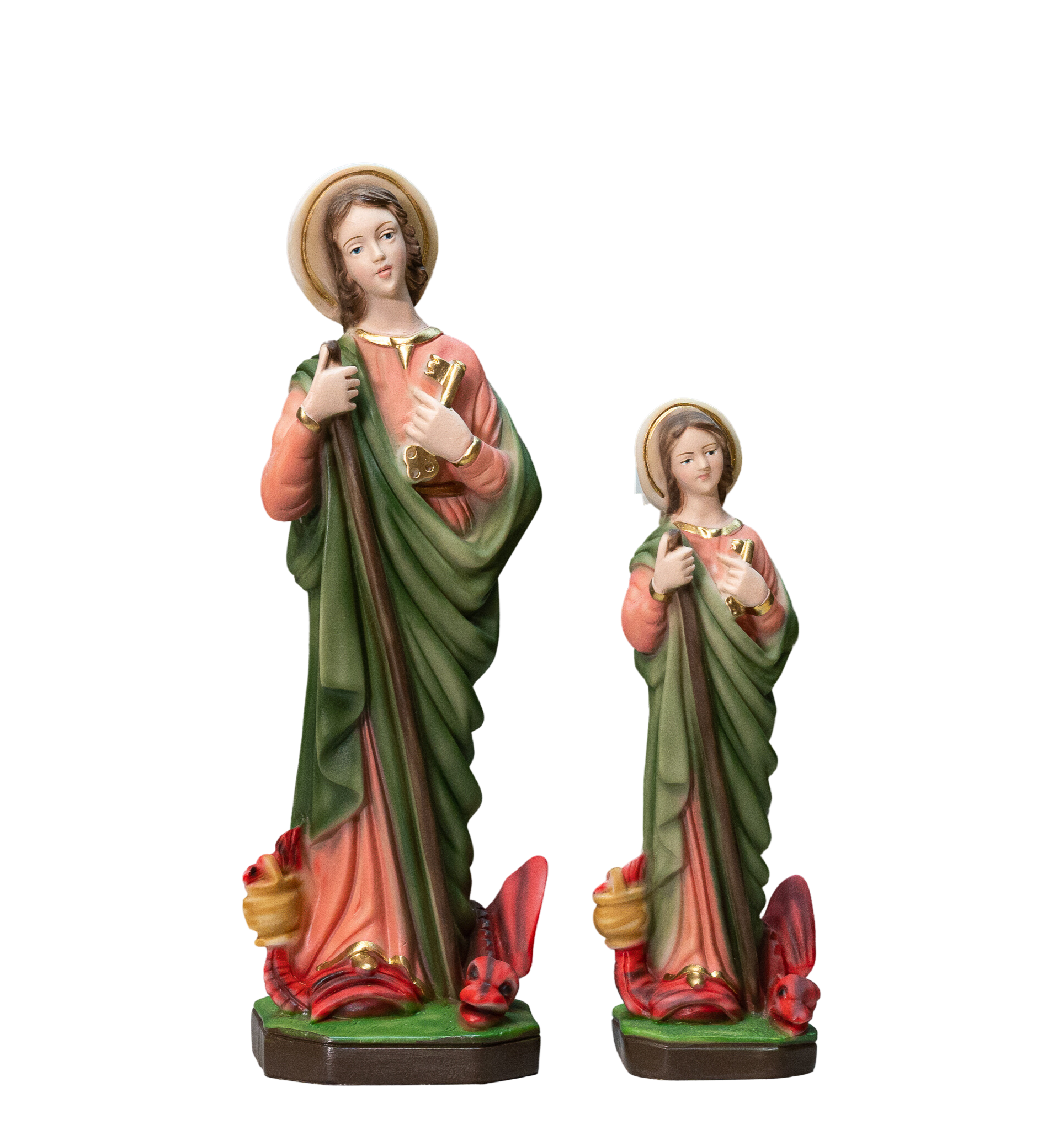 The Faith Gift Shop Saint Martha statue - Hand Painted in Italy - Our Tuscany Collection - Estatua de Santa Ana