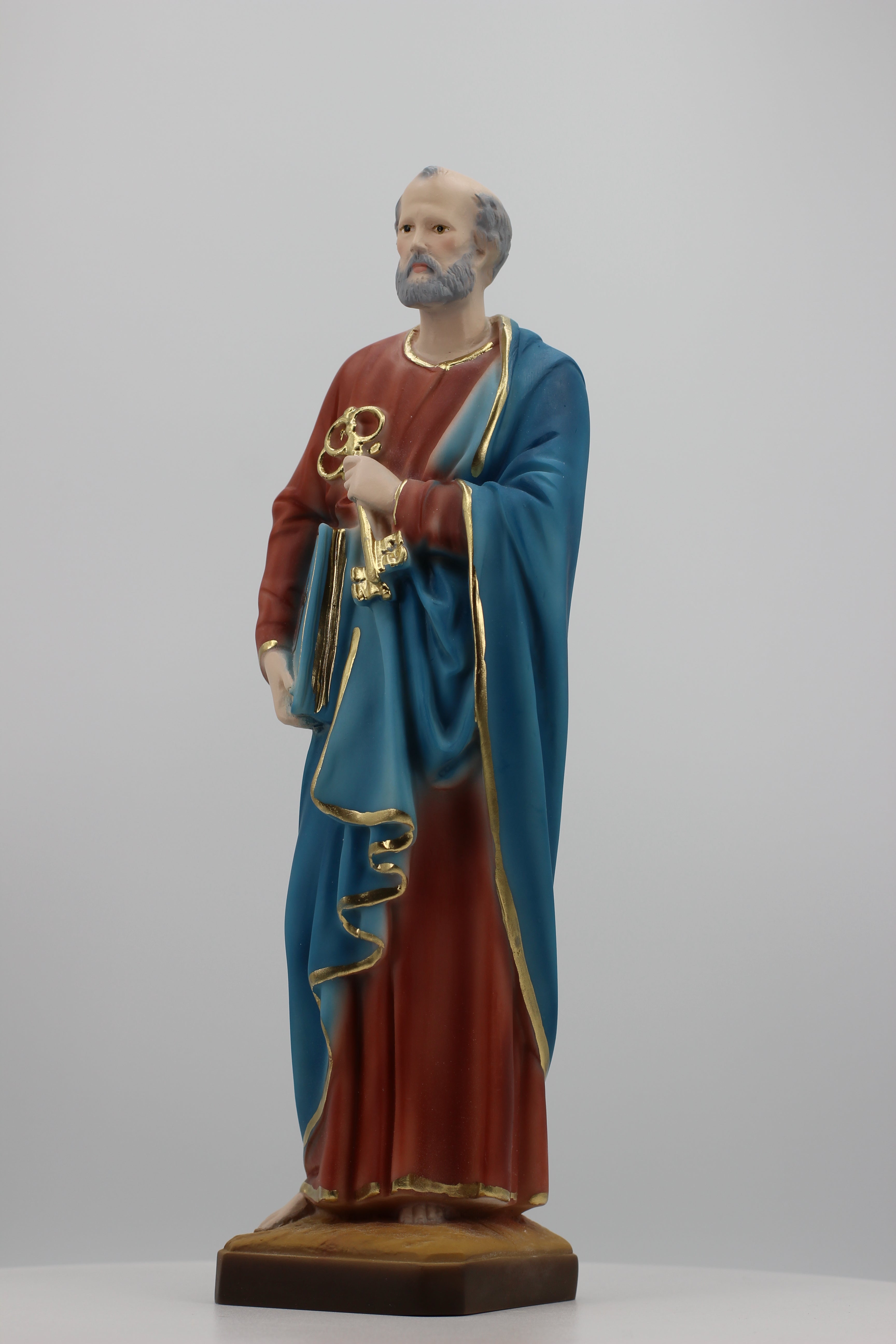 The Faith Gift  Shop Saint Peter  statue - Hand Painted in Italy - Our Tuscany Collection -Estatua de San Pedro