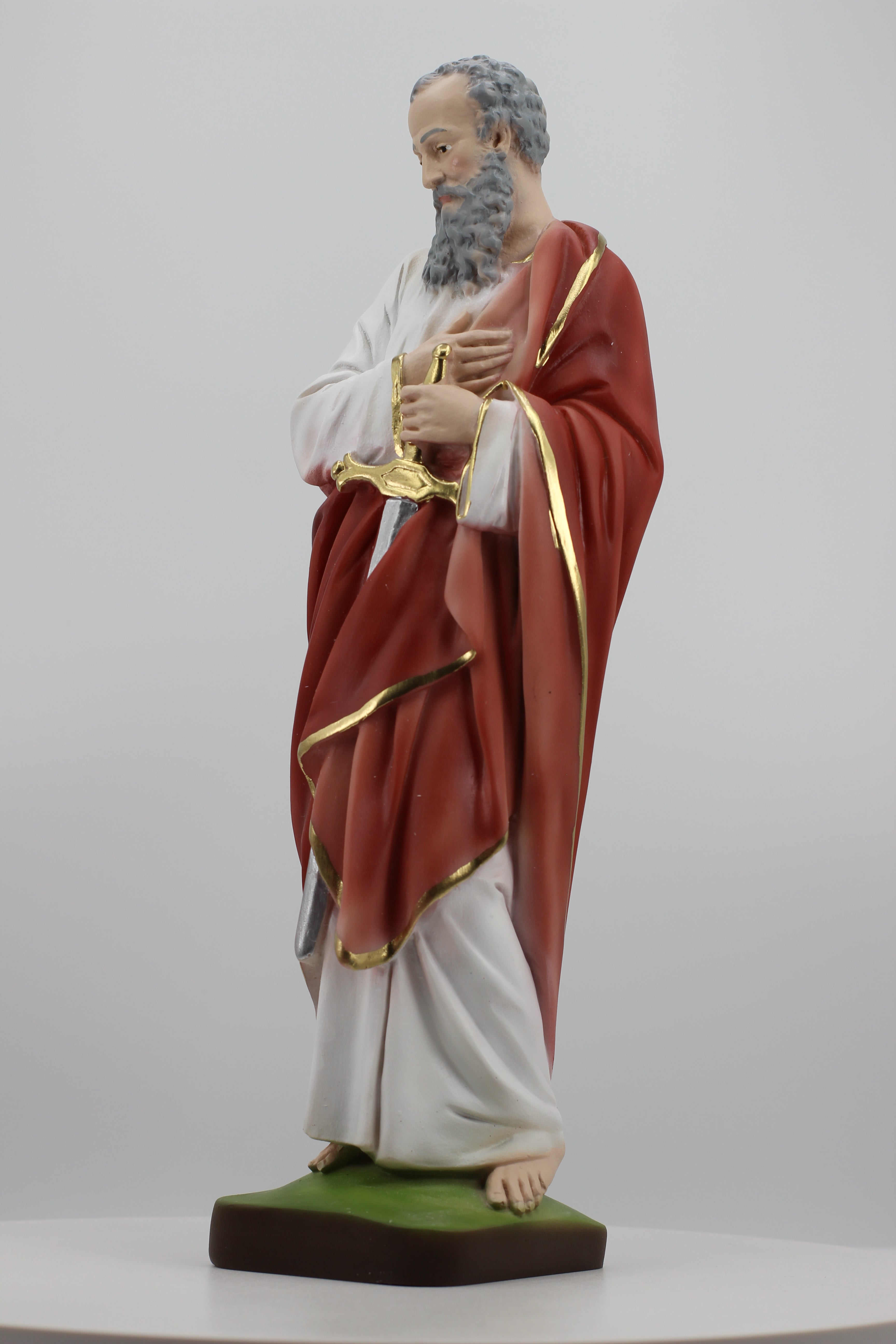 The Faith Gift  Shop Saint Paul  statue - Hand Painted in Italy - Our Tuscany Collection -Estatua de San Pablo