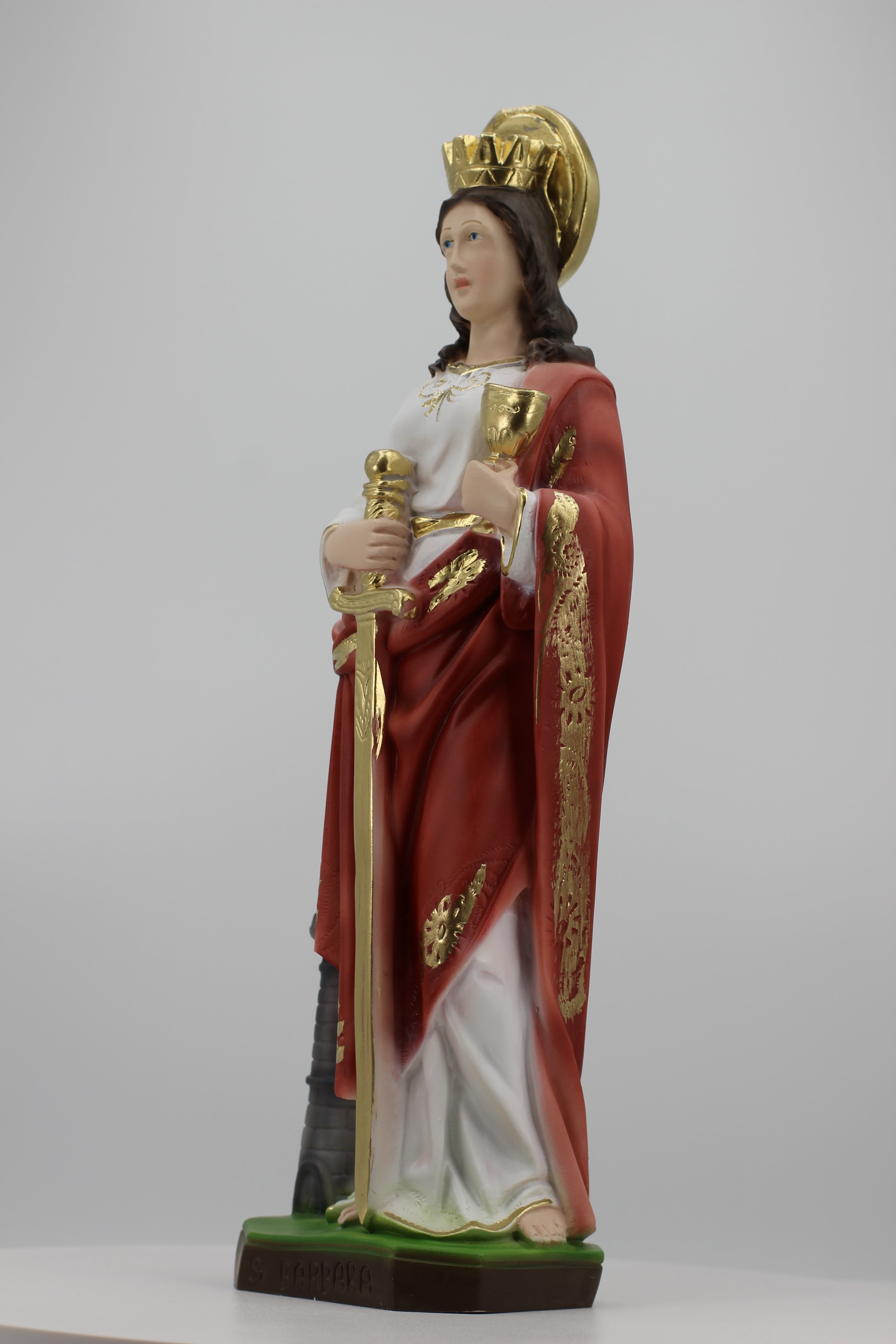 The Faith Gift Shop Santa Barbara statue - Hand Painted in Italy - Our Tuscany Collection