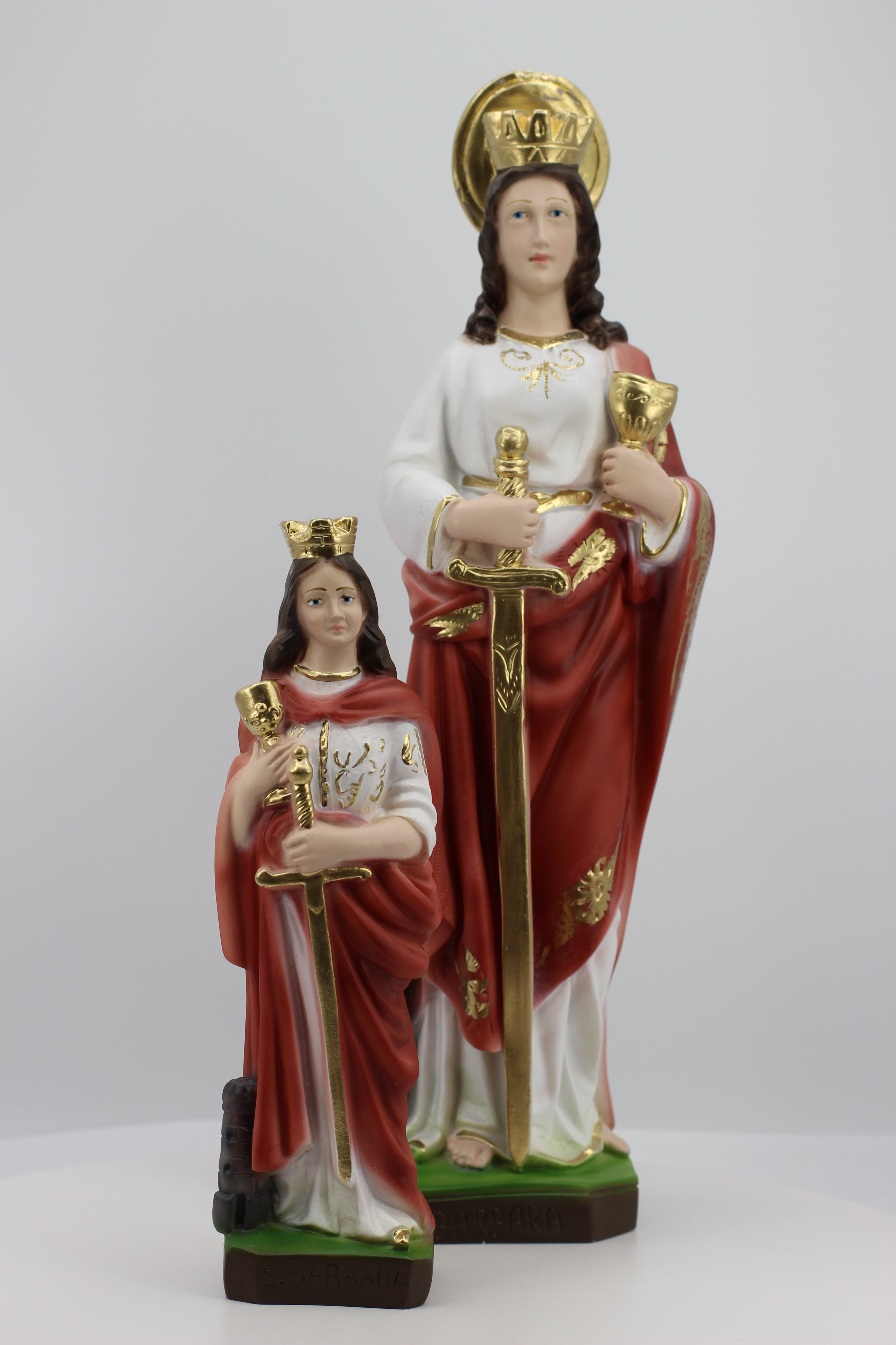 The Faith Gift Shop Santa Barbara statue - Hand Painted in Italy - Our Tuscany Collection