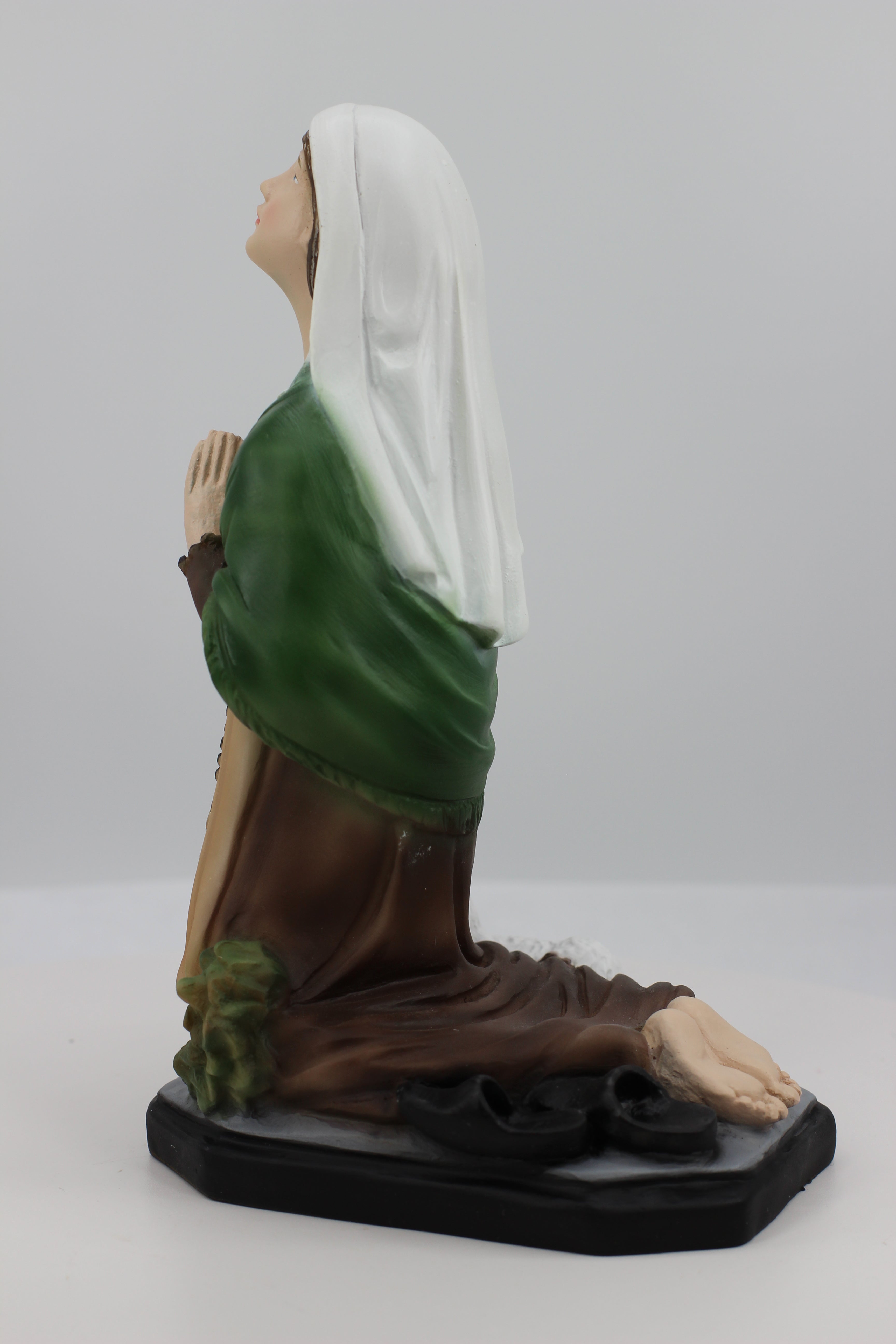 The Faith Gift Saint Shop Bernadette of Lourdes statue - Hand Painted in Italy - Our Tuscany Collection -Estatua de Santa Bernardita