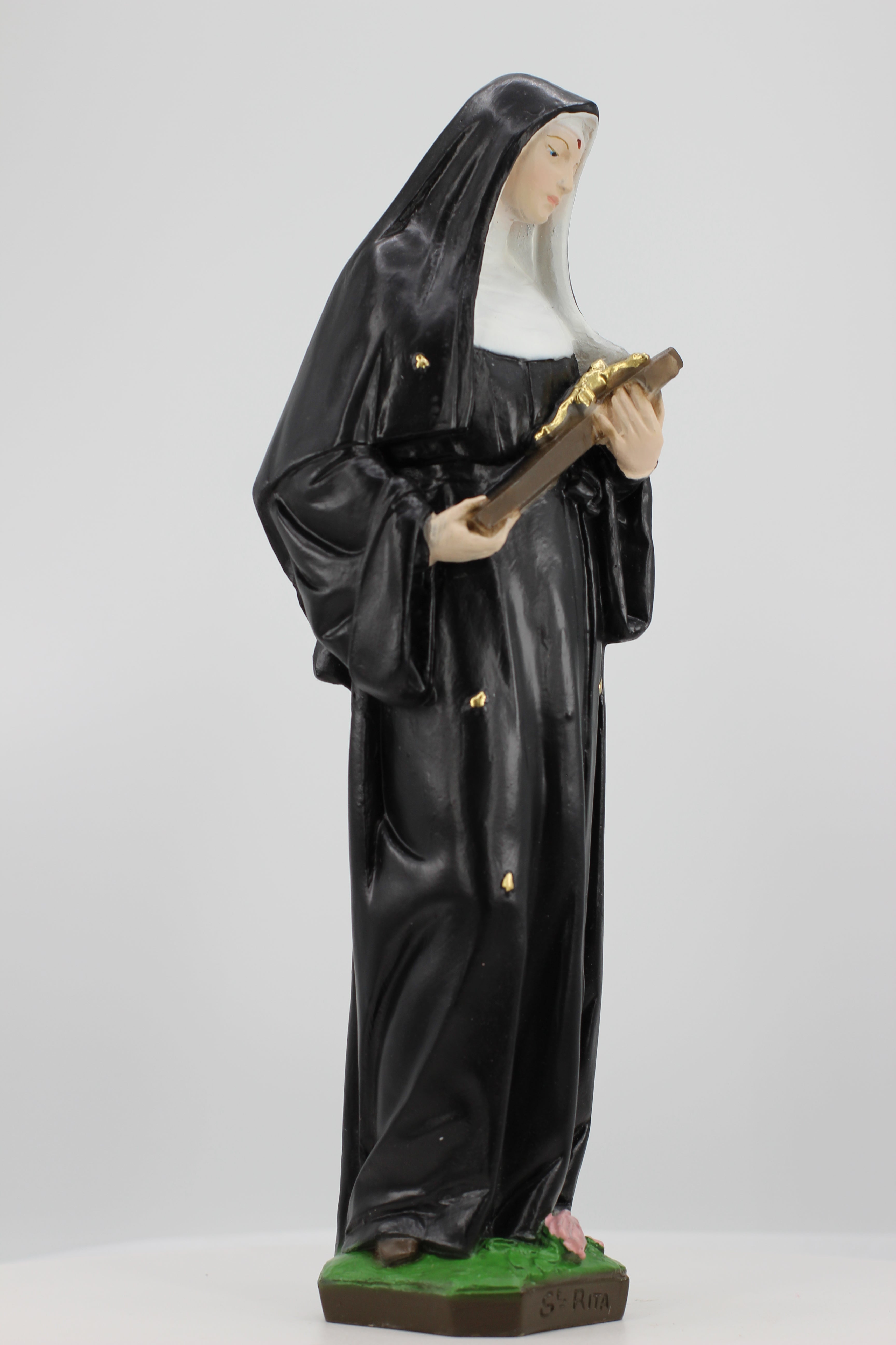 The Faith Gift Shop Saint Rita of Cascia  statue - Hand Painted in Italy - Our Tuscany Collection -Estatua de Santa Rita