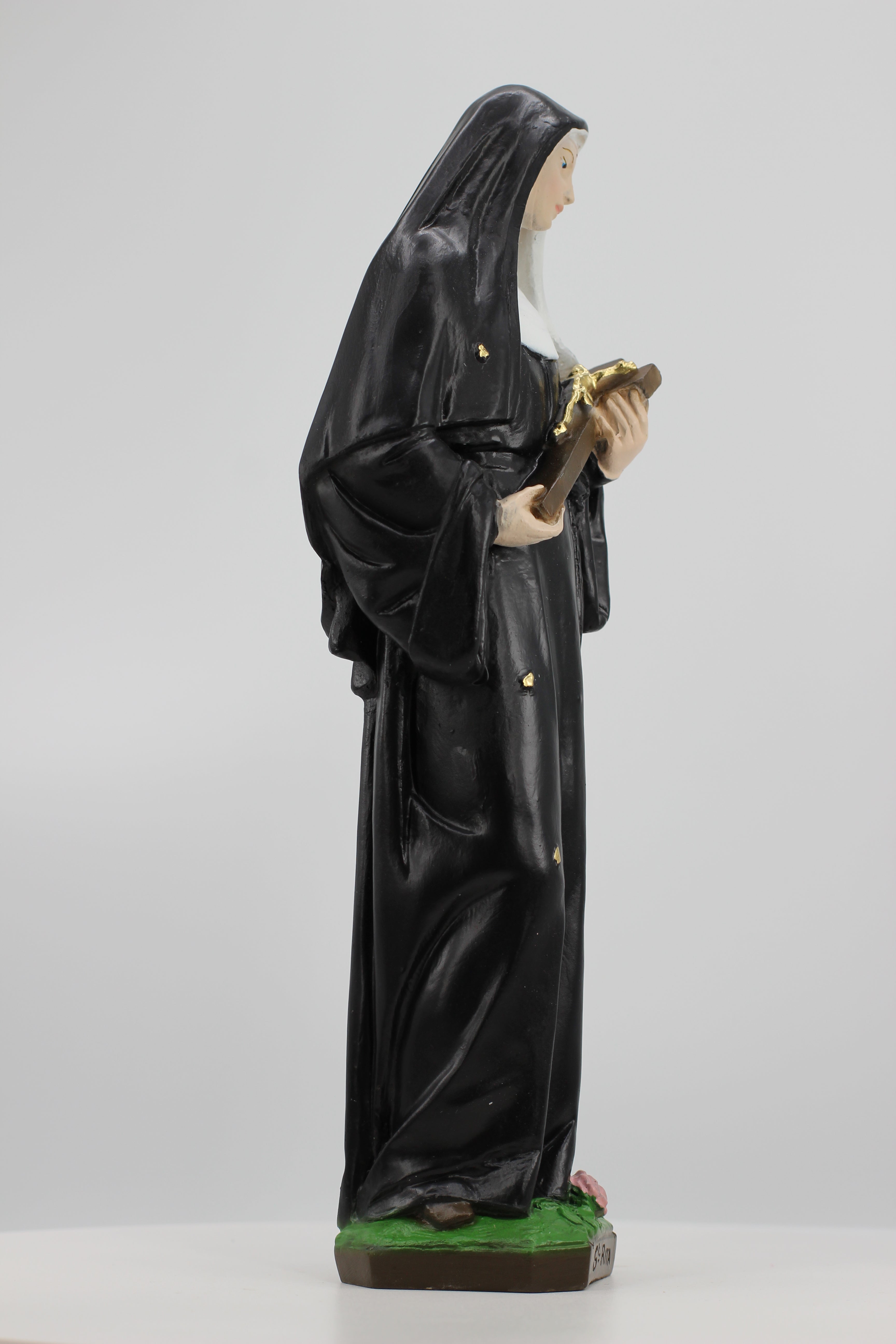 The Faith Gift Shop Saint Rita of Cascia  statue - Hand Painted in Italy - Our Tuscany Collection -Estatua de Santa Rita