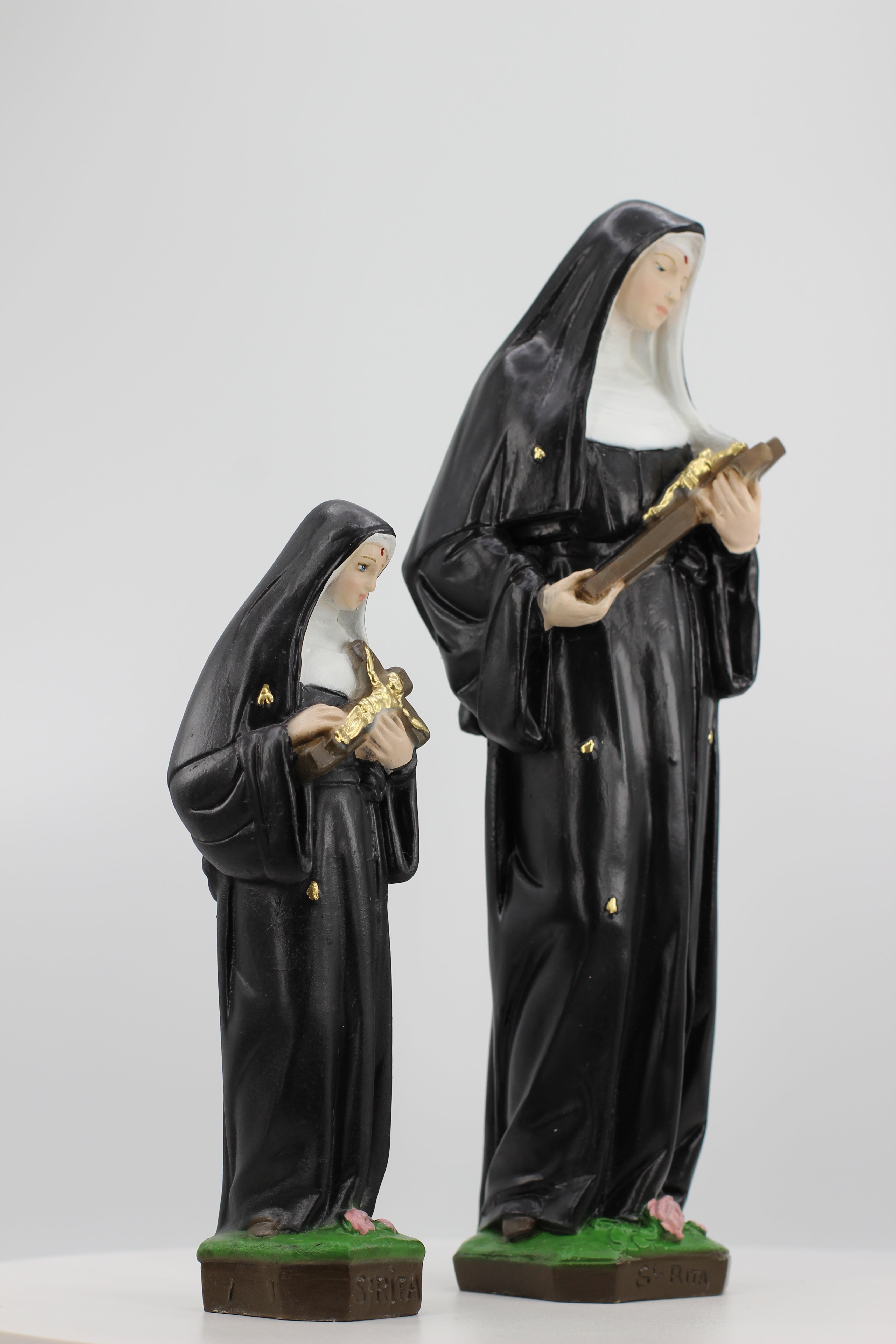 The Faith Gift Shop Saint Rita of Cascia  statue - Hand Painted in Italy - Our Tuscany Collection -Estatua de Santa Rita