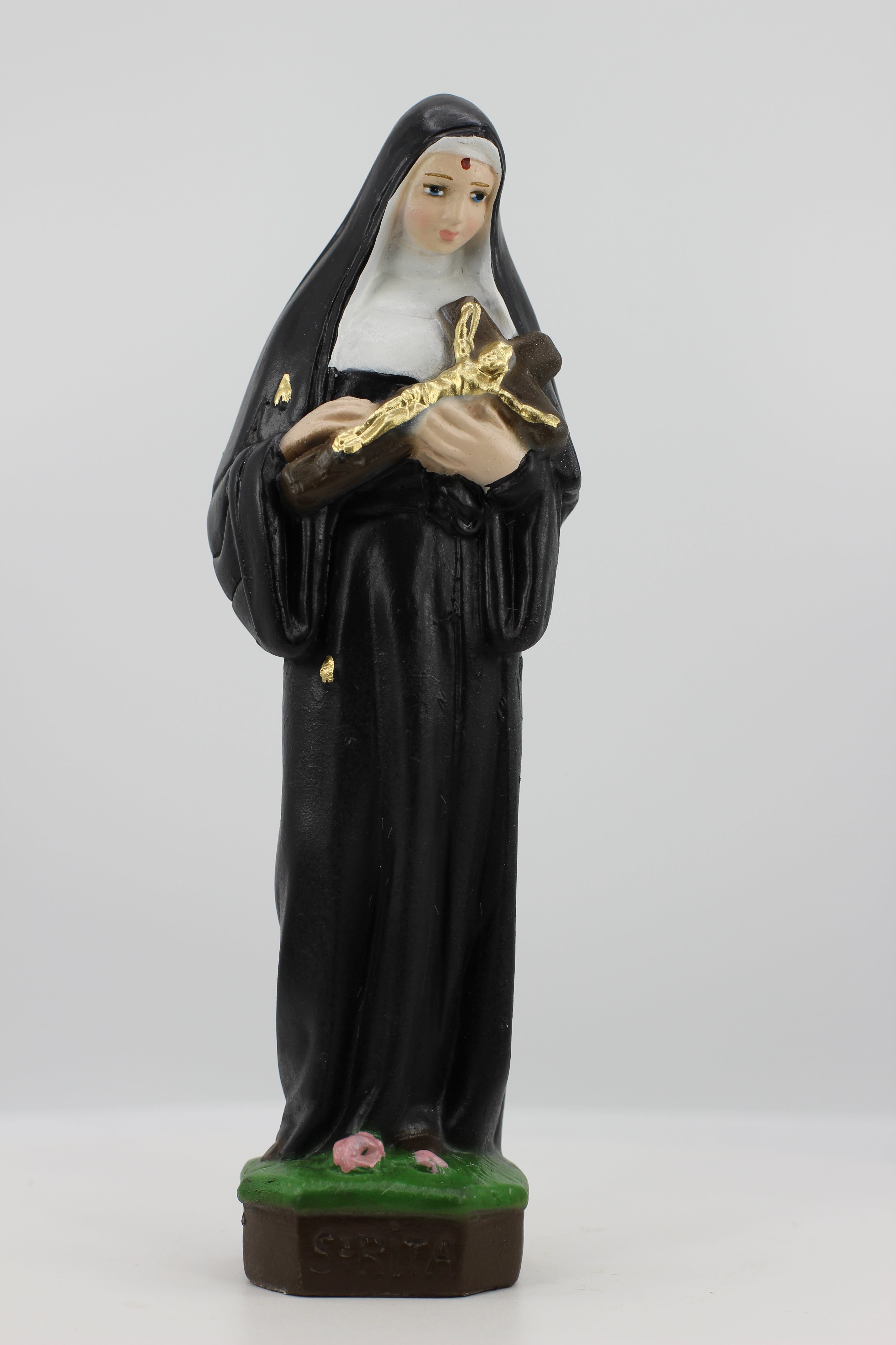 The Faith Gift Shop Saint Rita of Cascia  statue - Hand Painted in Italy - Our Tuscany Collection -Estatua de Santa Rita