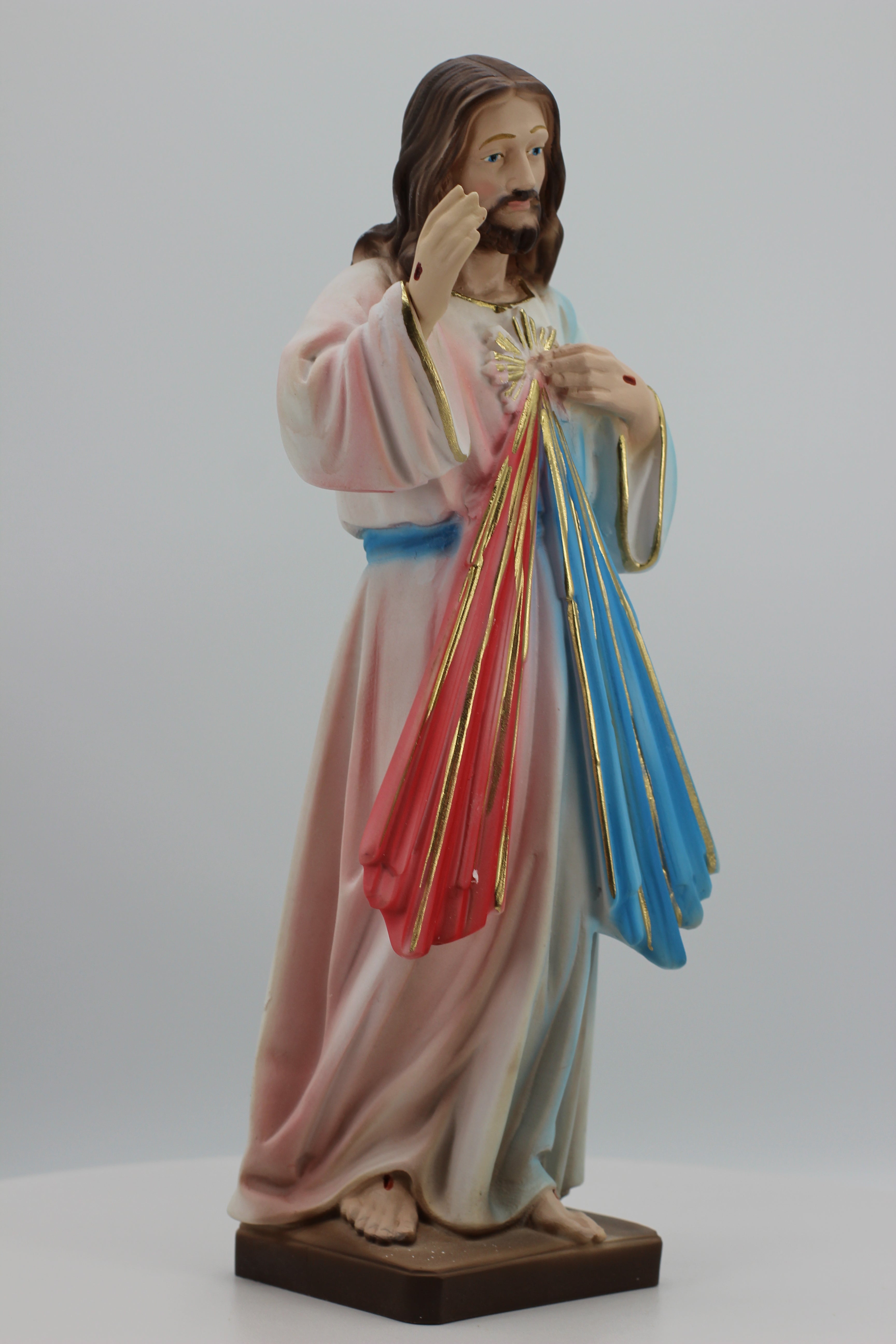 The Faith Gift Shop Divine Mercy statue- Hand Painted in Italy - Our Tuscany Collection- Imagen de la Divina Misericordia