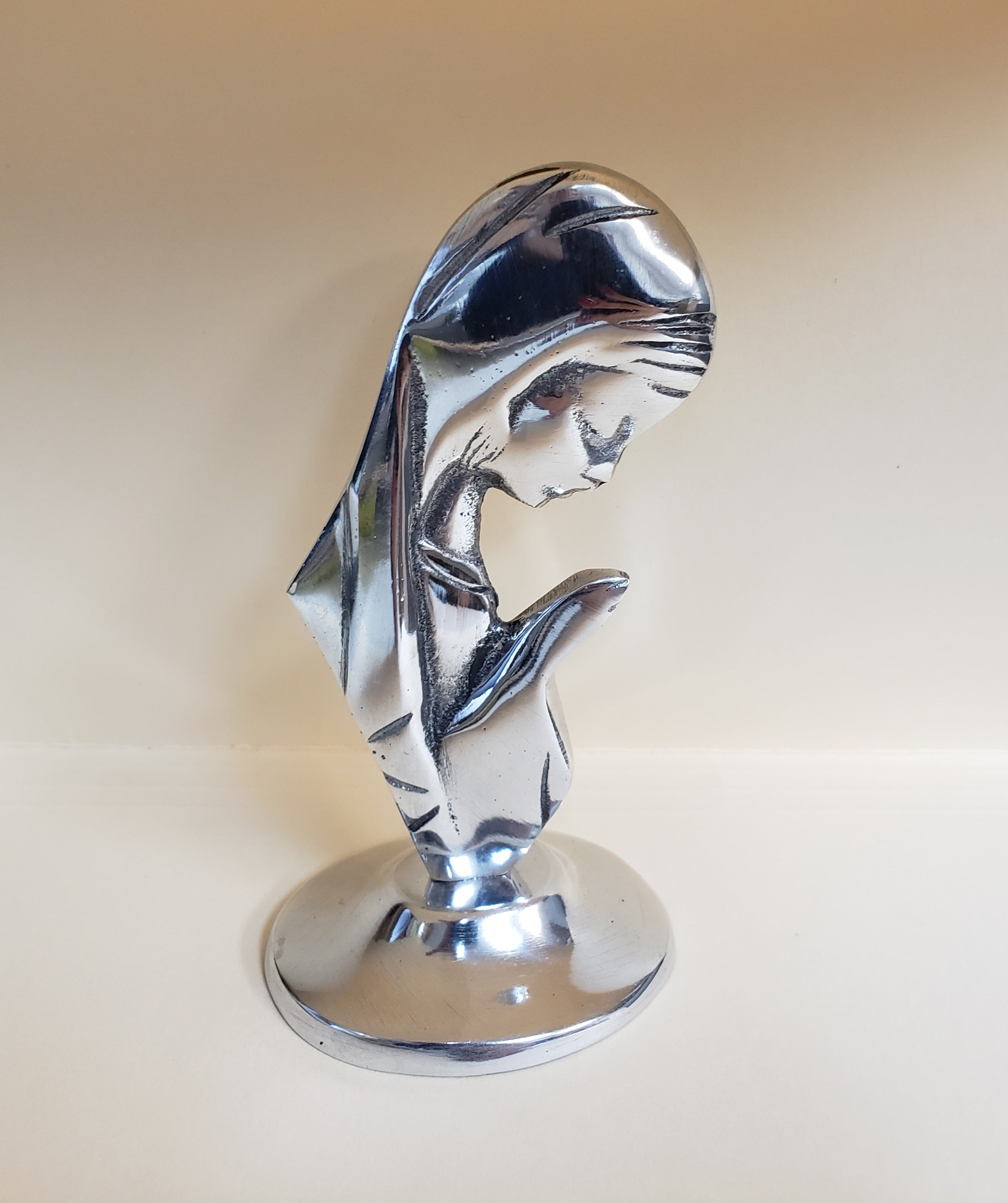 5" Pewter Virgin Mary Praying