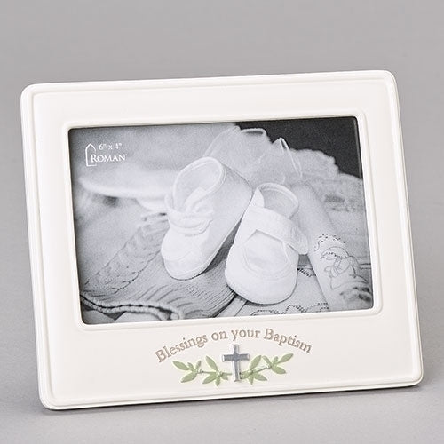 6"H Baptism Blessing Frame 4X6