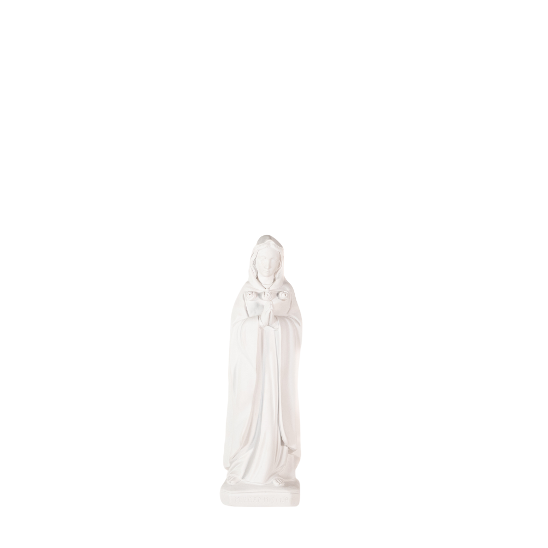 The Faith Gift Shop  Mystic Rose Virgin Mary all White Statue- Made in Italy - Our Tuscany Collection -   Maria Rosa Mistica Blanca