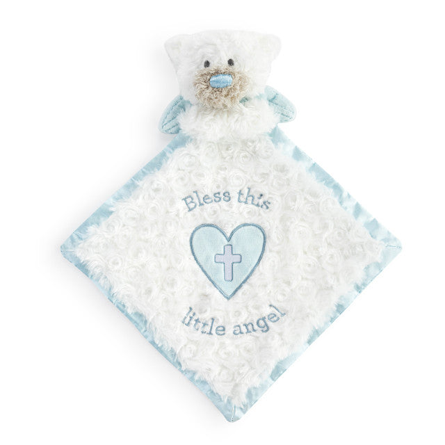 Guardian Angel Bear Blankie-Blue