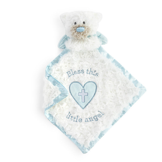 Guardian Angel Bear Blankie-Blue