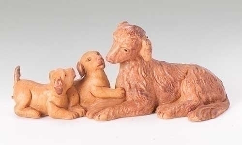 5" SCALE DOG FAMILY NATIVITY FIGURE