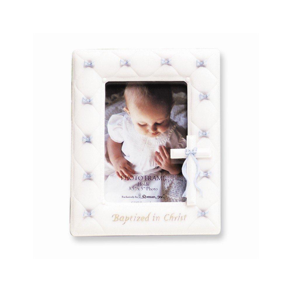 7" Baptism Frame for 3.5"x5" Photo (Boy - Blue)