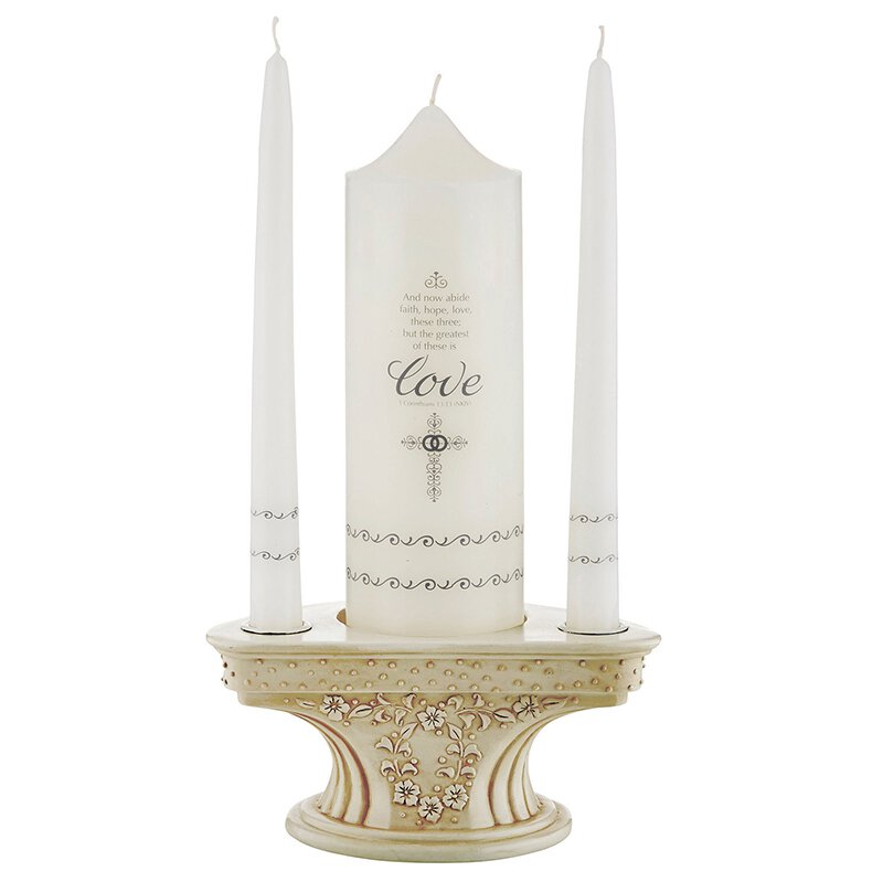 Faith Hope and Love Wedding Unity Candle