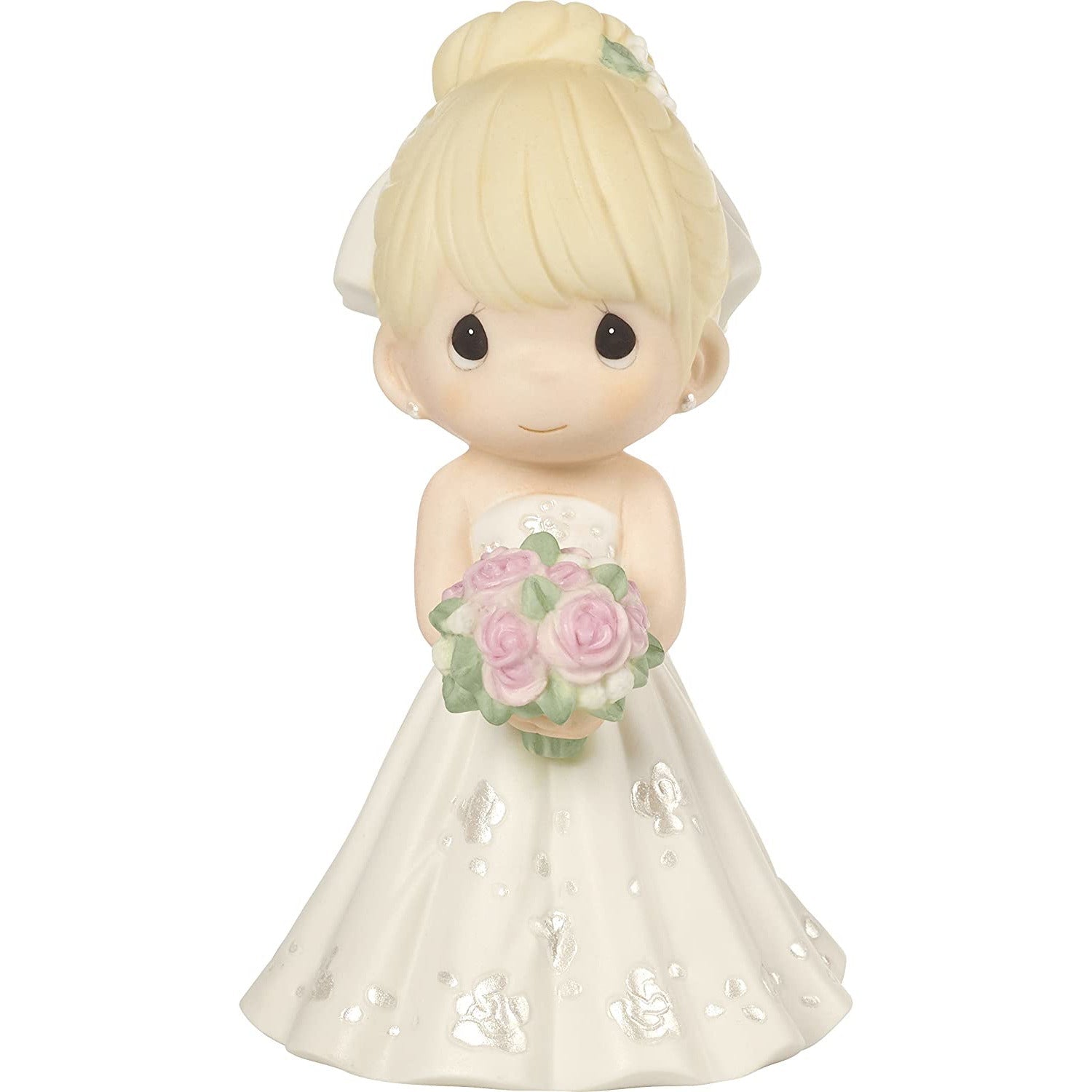 Precious Moments Bisque Porcelain Wedding Figurine and Cake Topper