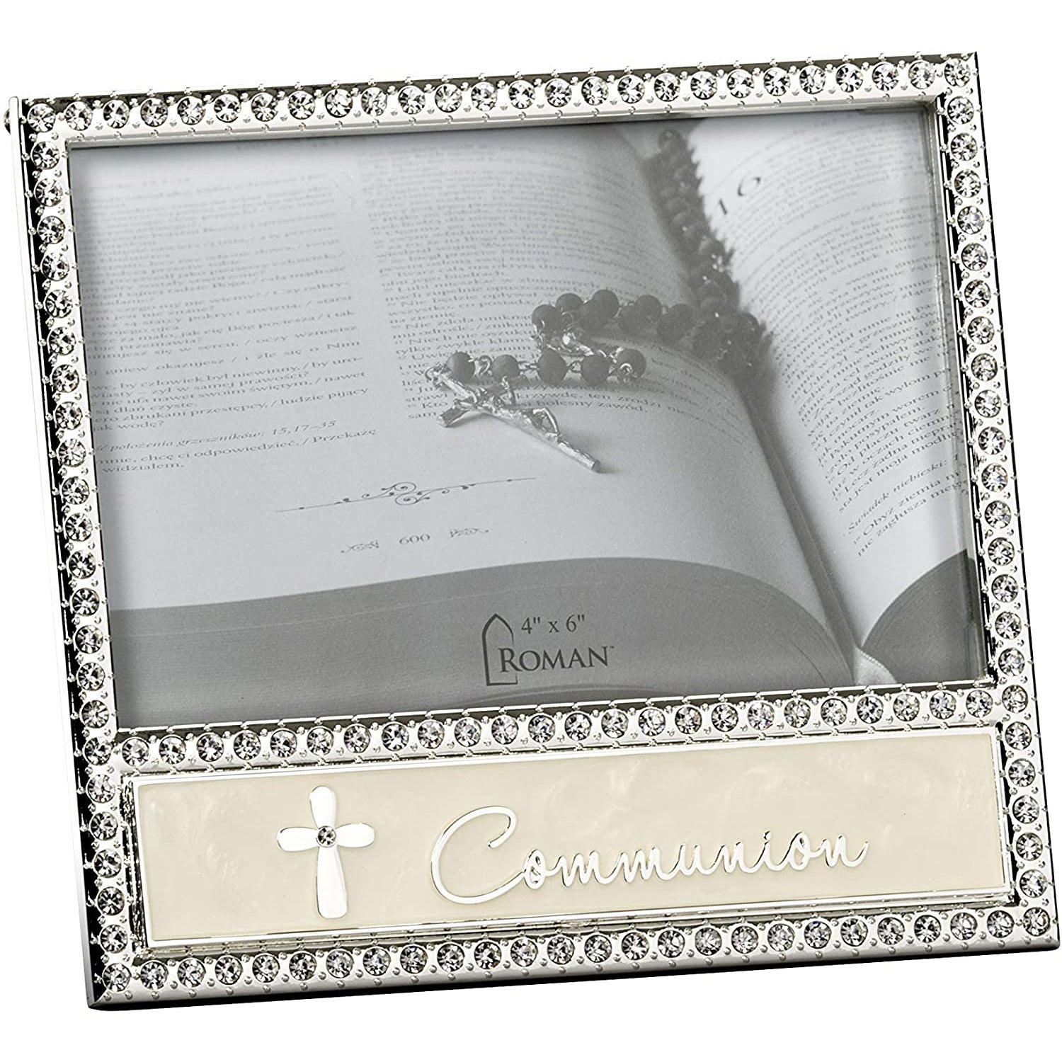 Roman - Communion Frame for 4" x 6" Photo, Caroline Collection, Horizontal Tabletop or Desk Display