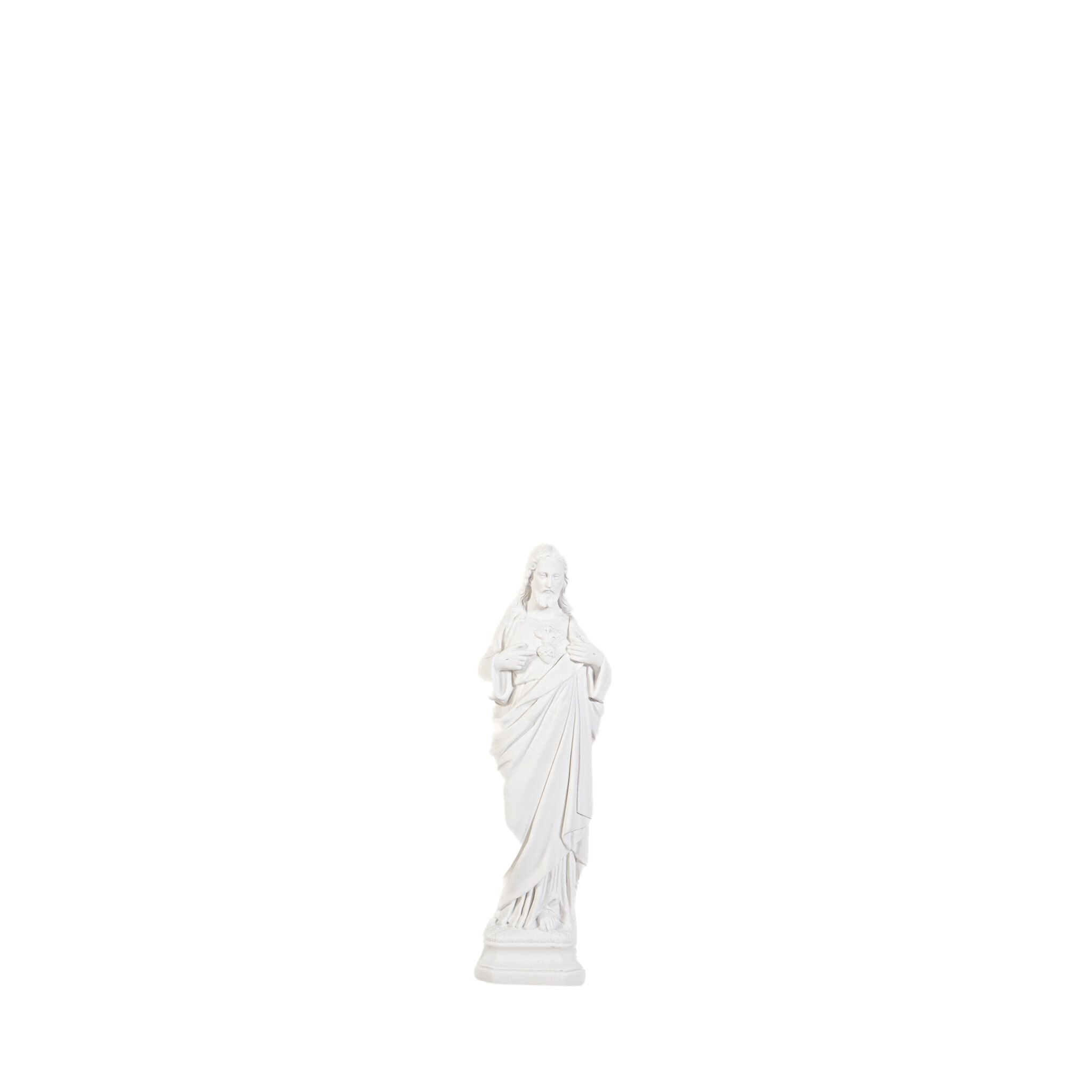 White Statues of The Sacred Heart of Jesus / Imagenes Blancas Sagrado Corazon de Jesus