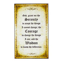 Serenity Plaque