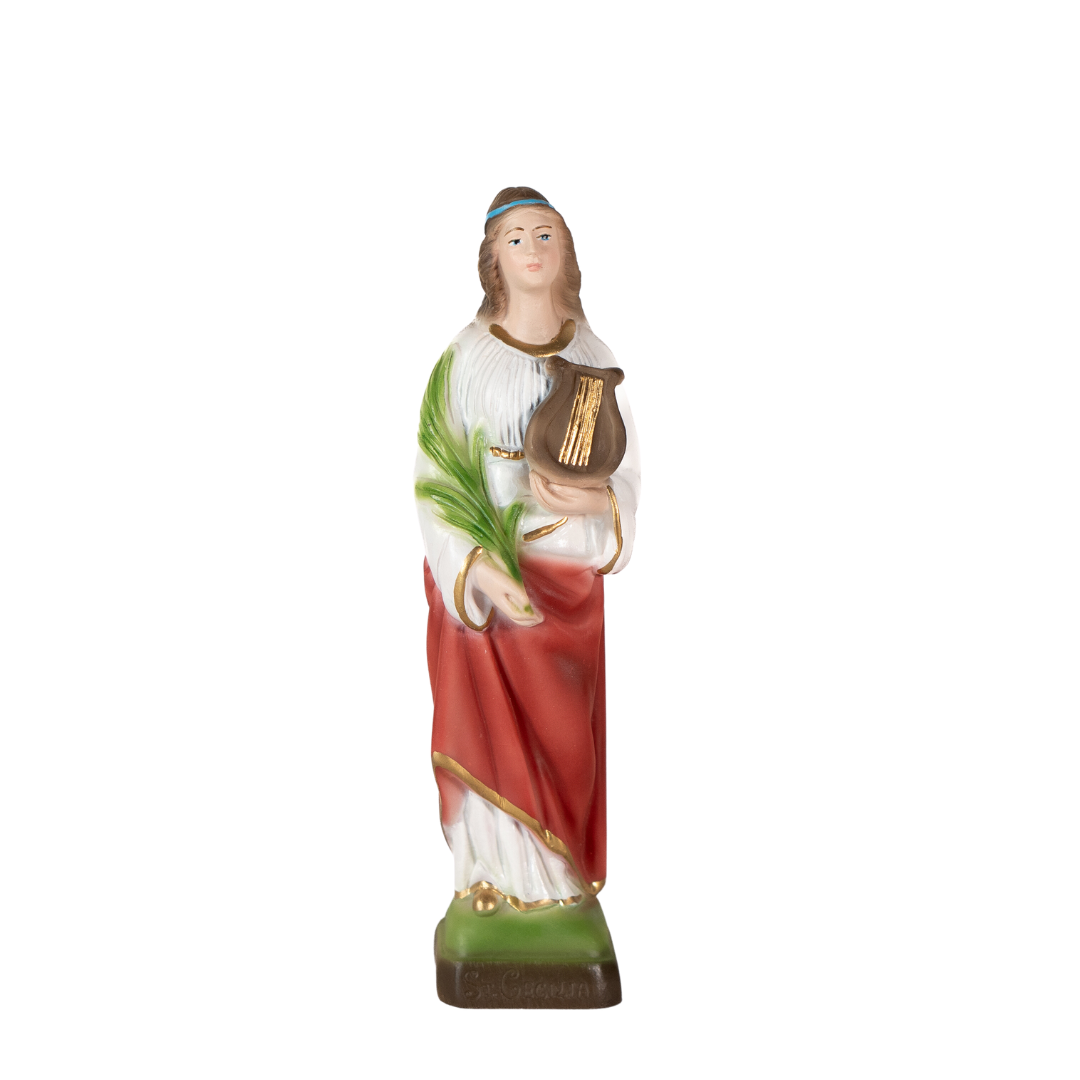 The Faith Gift Saint Cecilia - Hand Painted in Italy - Our Tuscany Collection -Estatua de Santa Cecilia