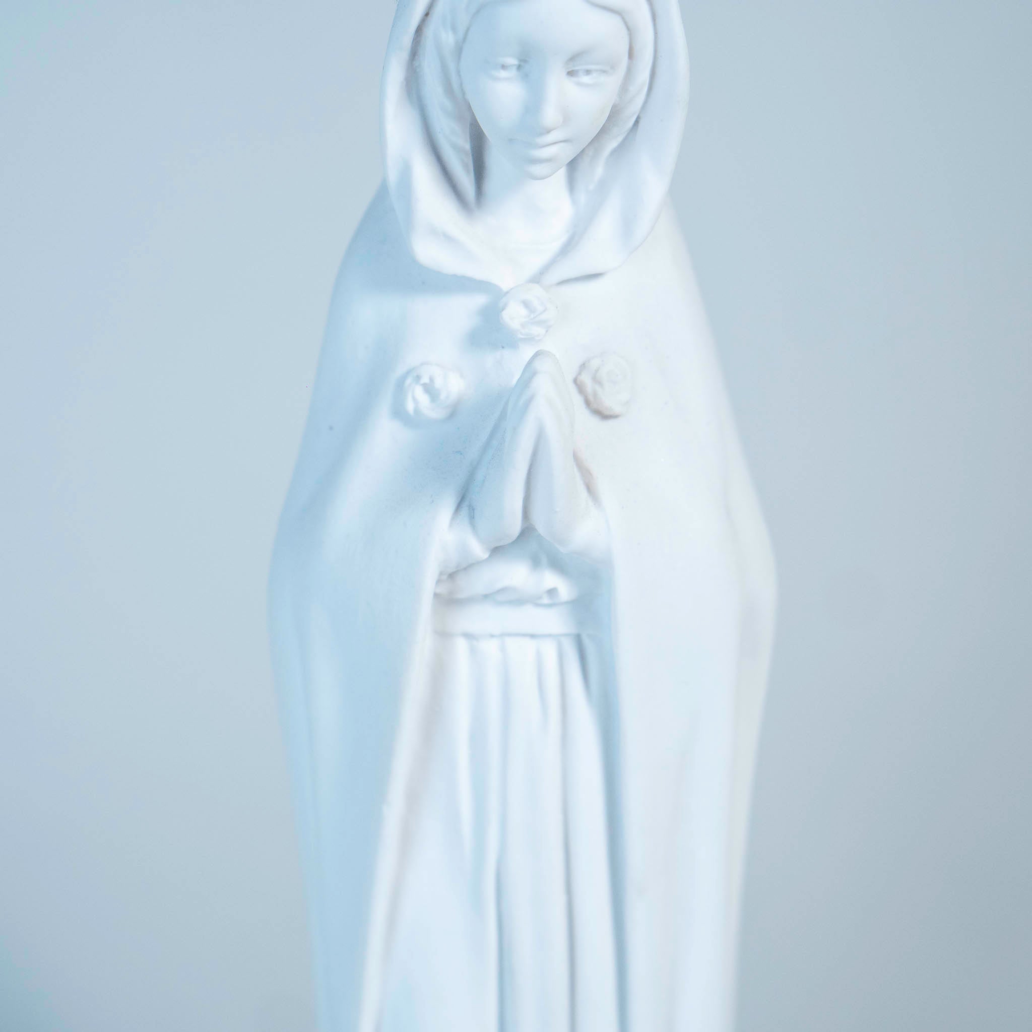 The Faith Gift Shop  Mystic Rose Virgin Mary all White Statue- Made in Italy - Our Tuscany Collection -   Maria Rosa Mistica Blanca