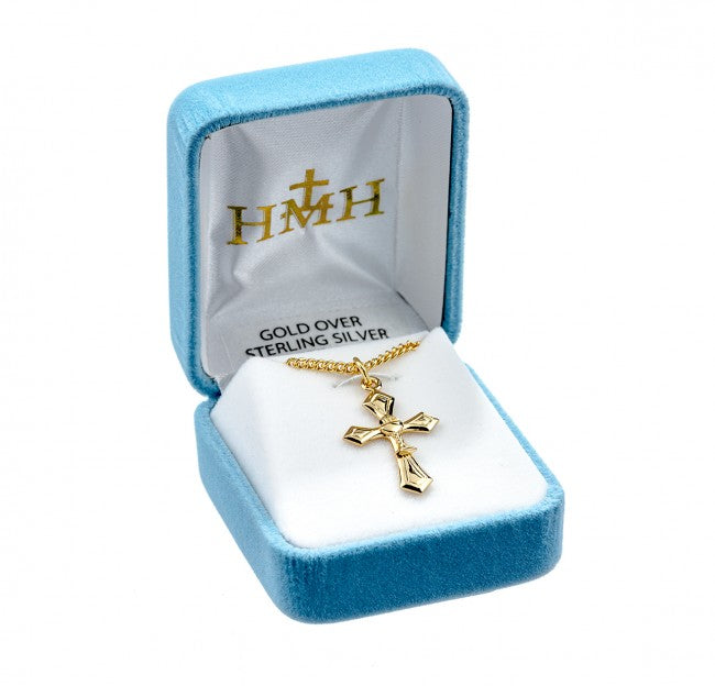 Gold Over Sterling Silver Cross with Chalice