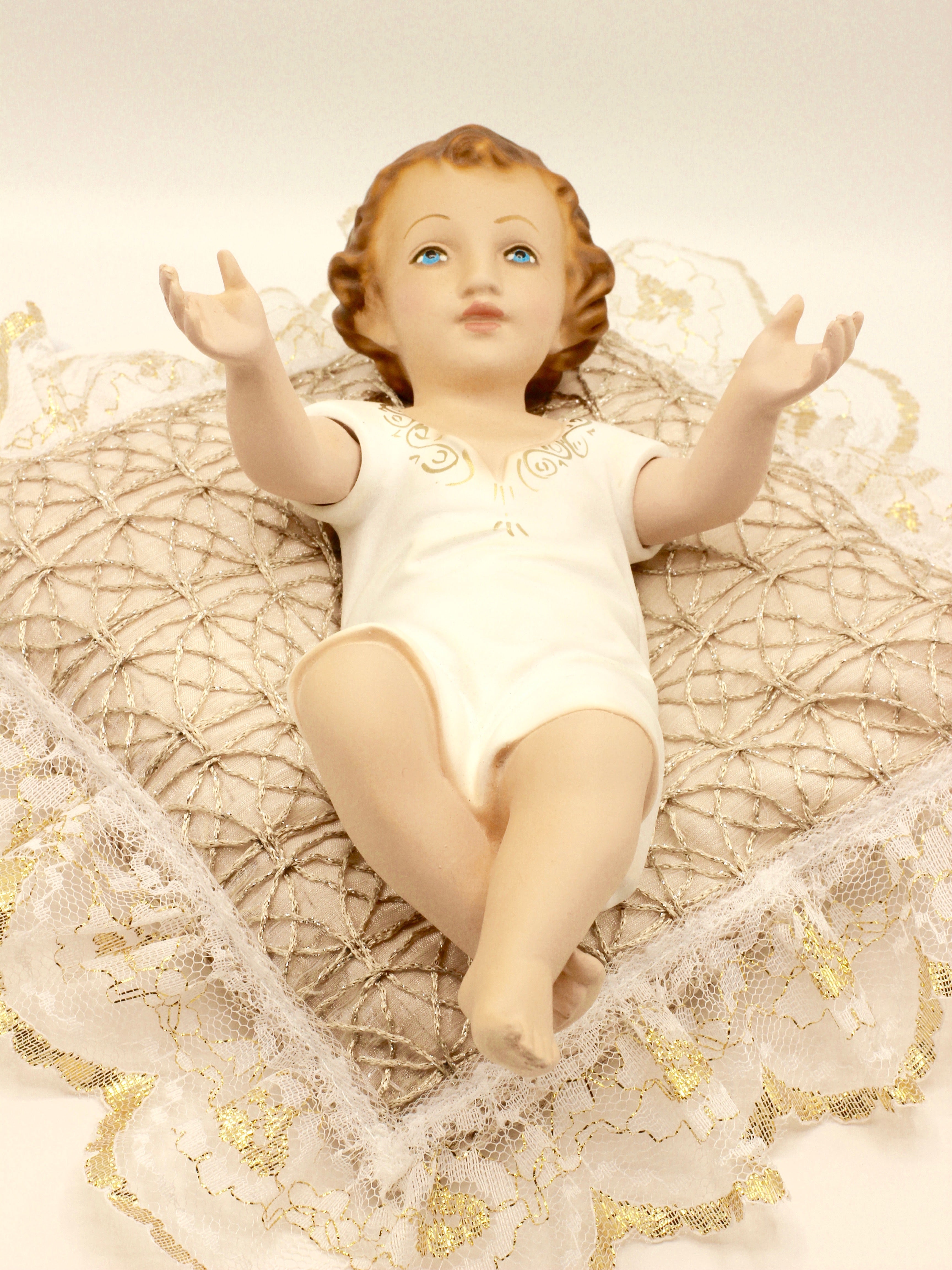 The Baby Jesus by The Faith Gift Shop Collection with Pillow -  Nino Jesus -Divino Bambino