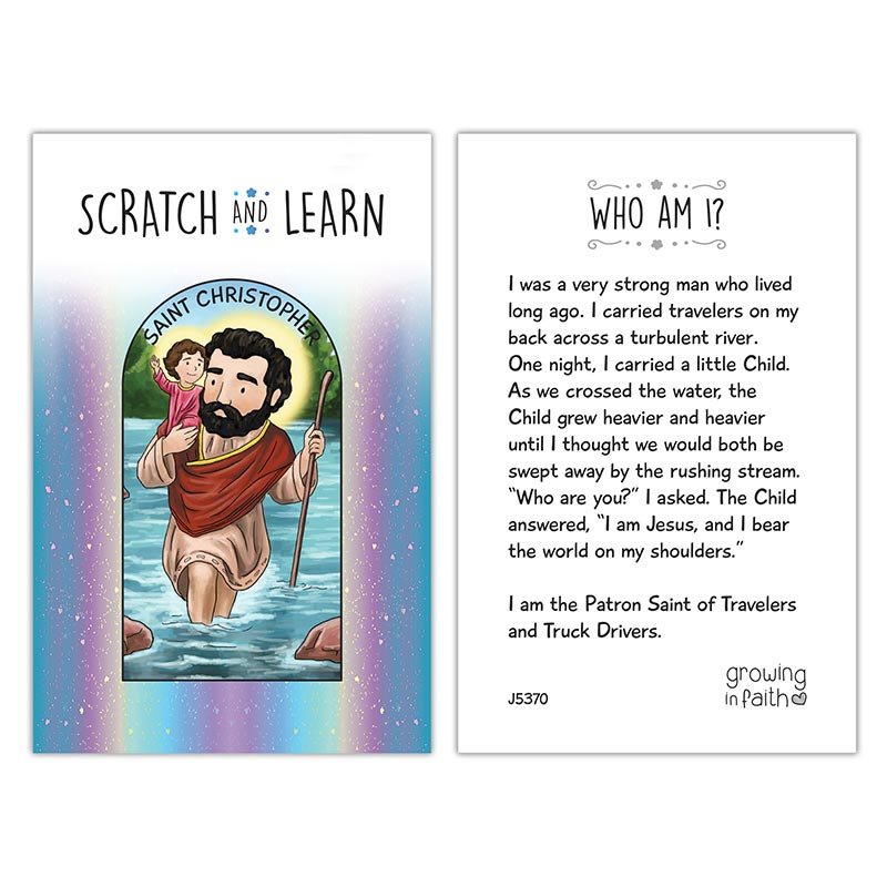 Scratch & Learn Card - Saints For Boys