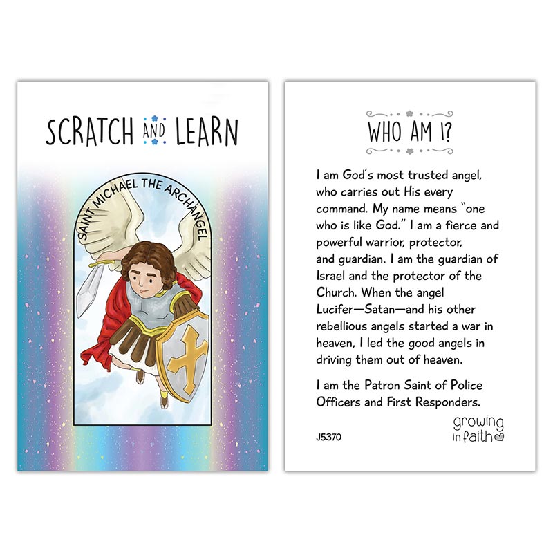 Scratch & Learn Card - Saints For Boys